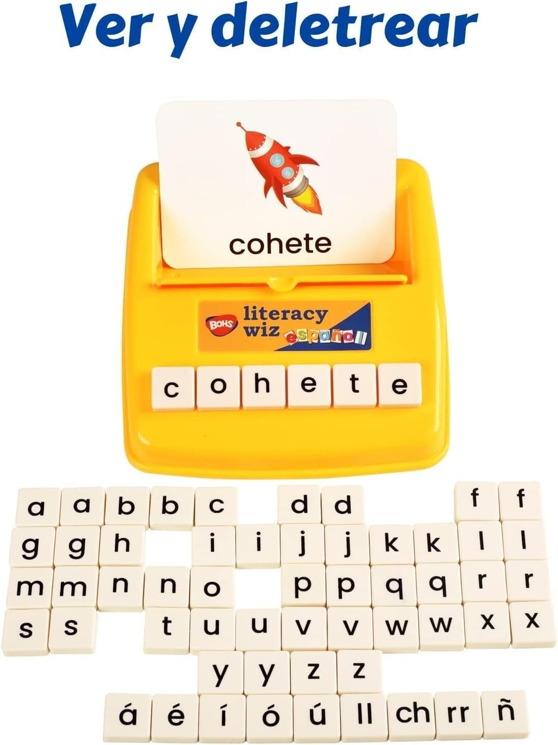 Spanish Literacy Wiz Spelling Game – Espanol Lower Case 60 Flash Cards – Pres…