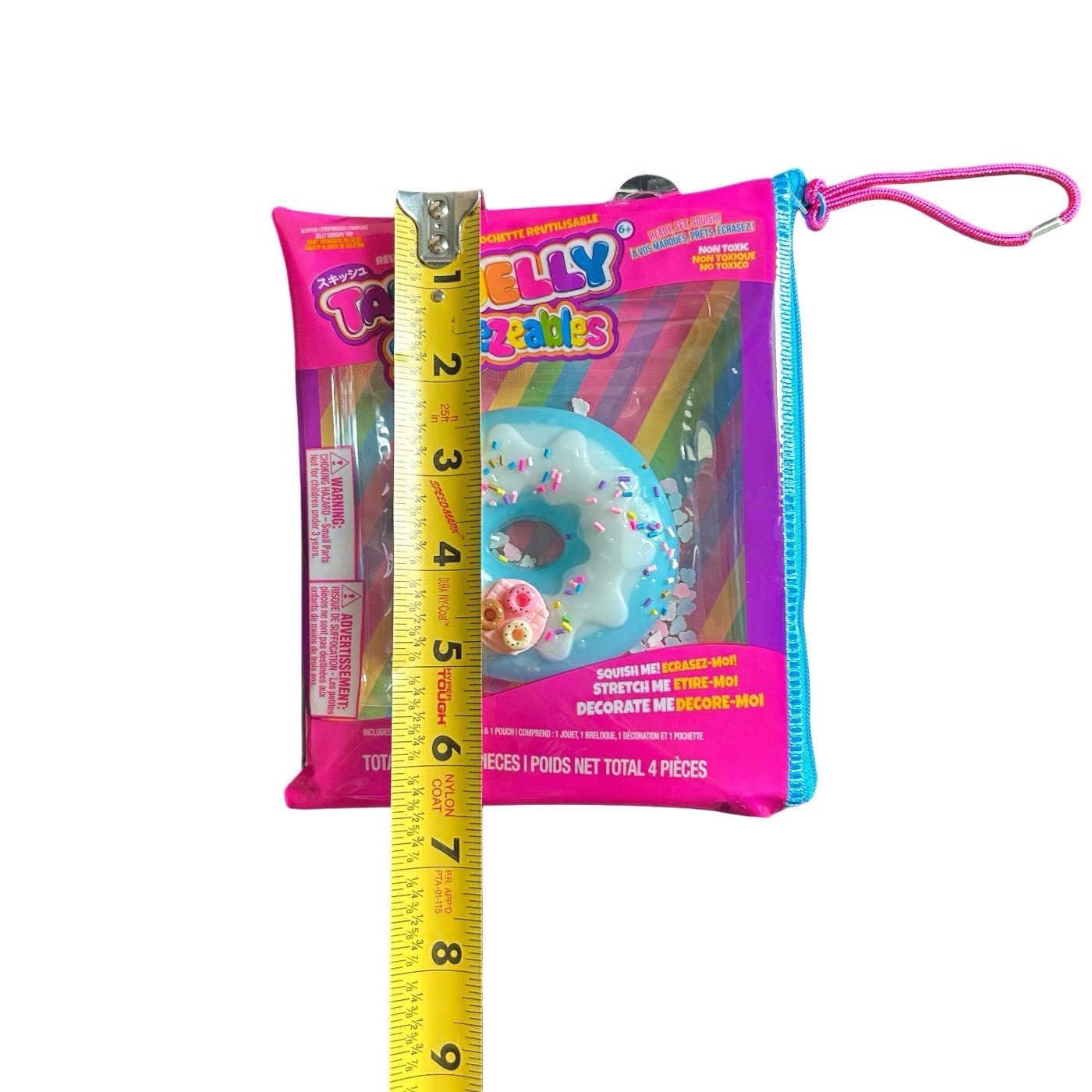 Squishy Taba Jelly Squeezeables Blue Donut Squish Squeeze Fidget Sensory Toy