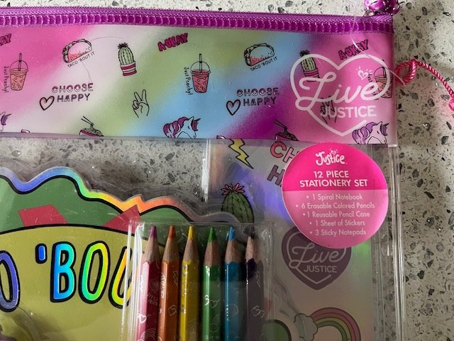 Justice Girls 12 Piece Stationary set