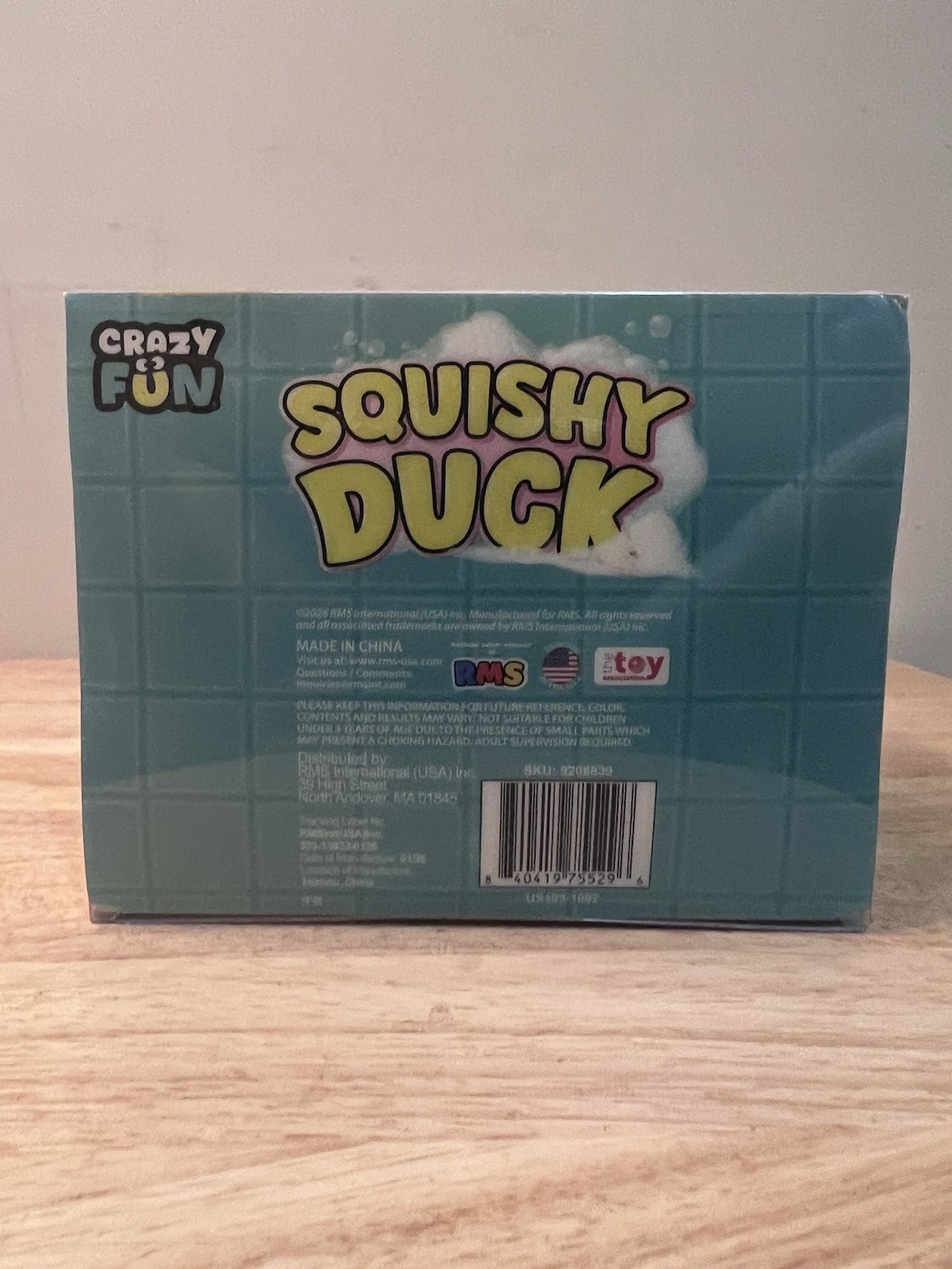 Crazy Fun Squishy Duck Tactile Squeeze Toy Yellow Orange Black Age 6+ Year RMS
