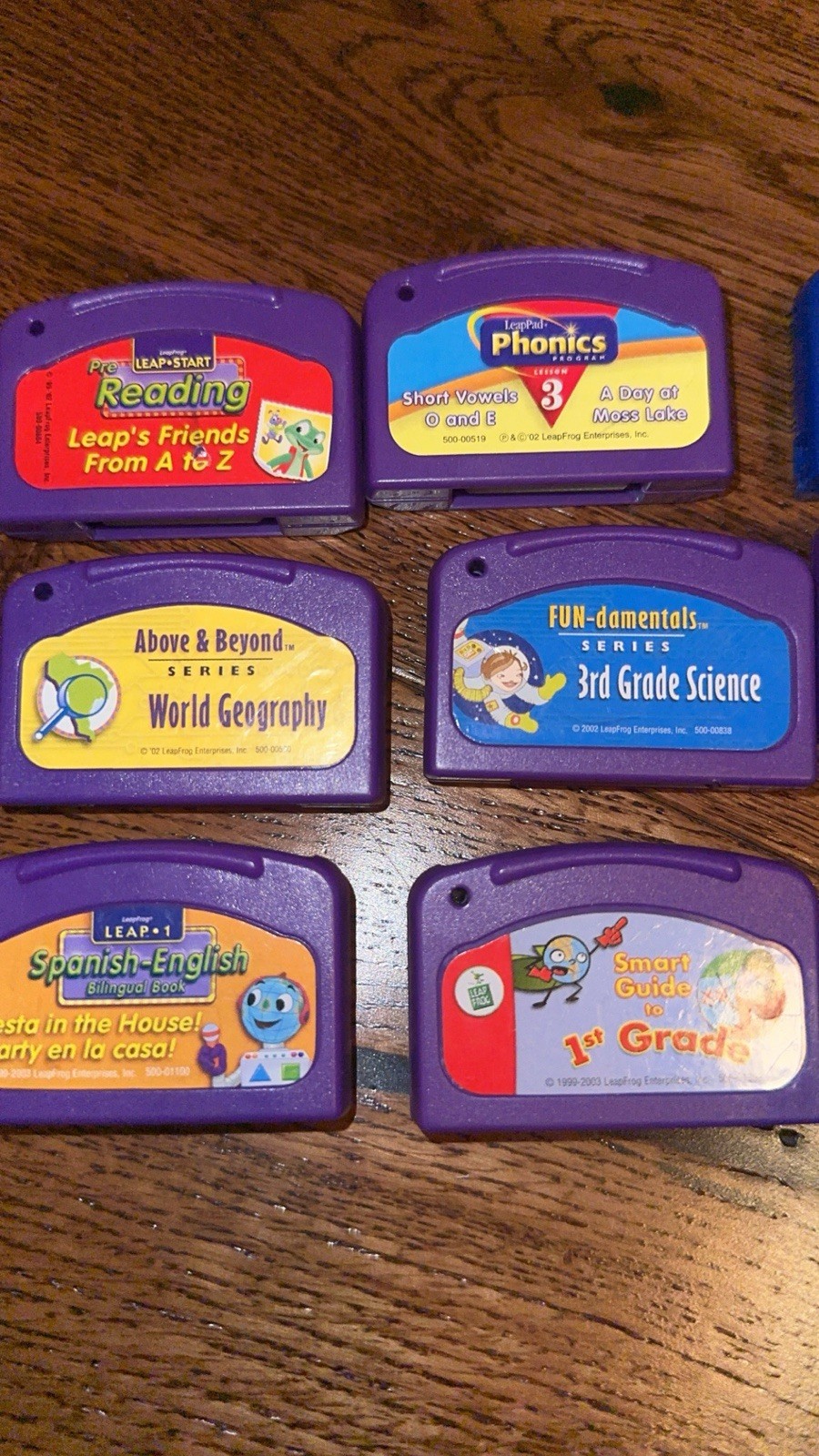 LeapFrog LeapPad Lot of 10 Game Cartridges Vintage 2000s Educational Kids Bundle