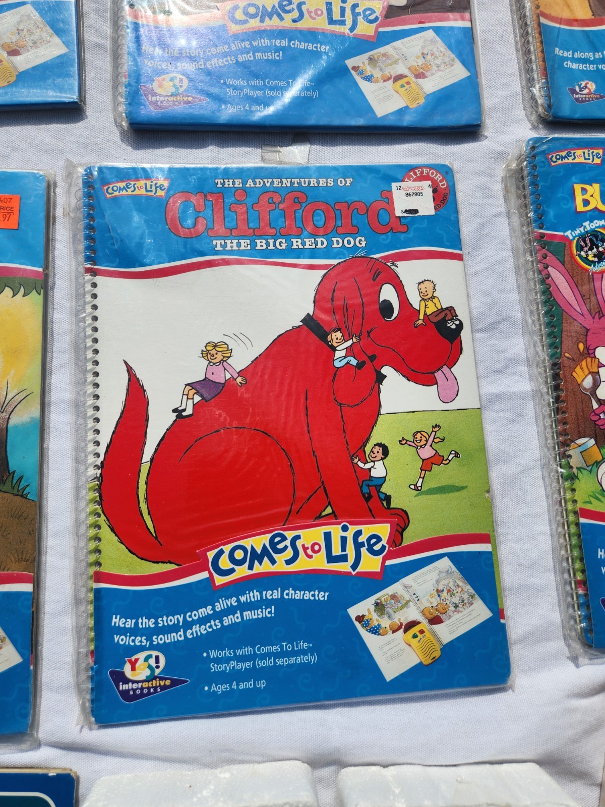 Comes to Life – Story Player & Book, Yes! Interactive, 1994, NEW With 9 books
