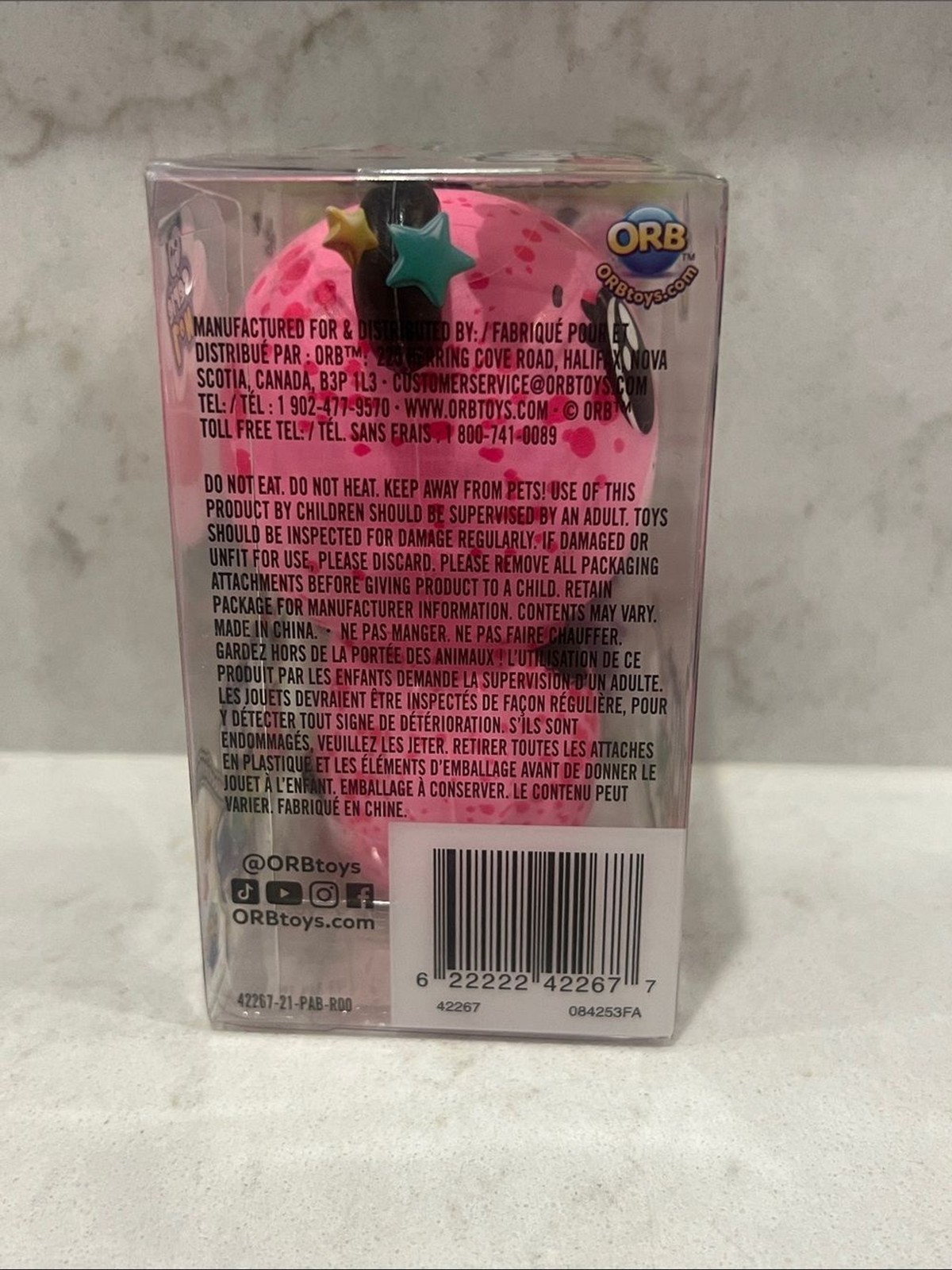 Orb Very Beary Ultra pink Squishy Toy