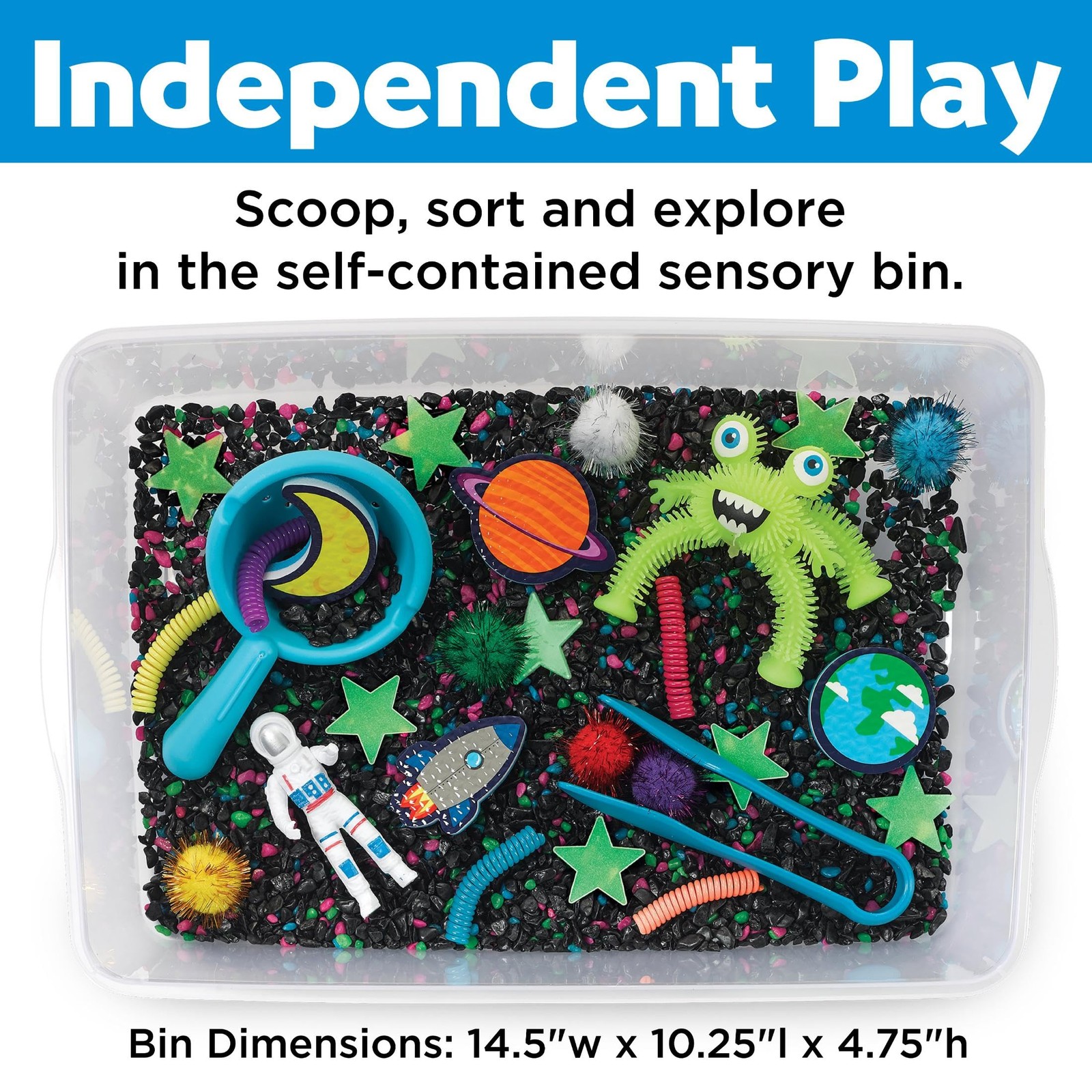 Creativity for Kids Sensory Bin: 10.25 x 14.5 x 4.75 inches, Outer Space