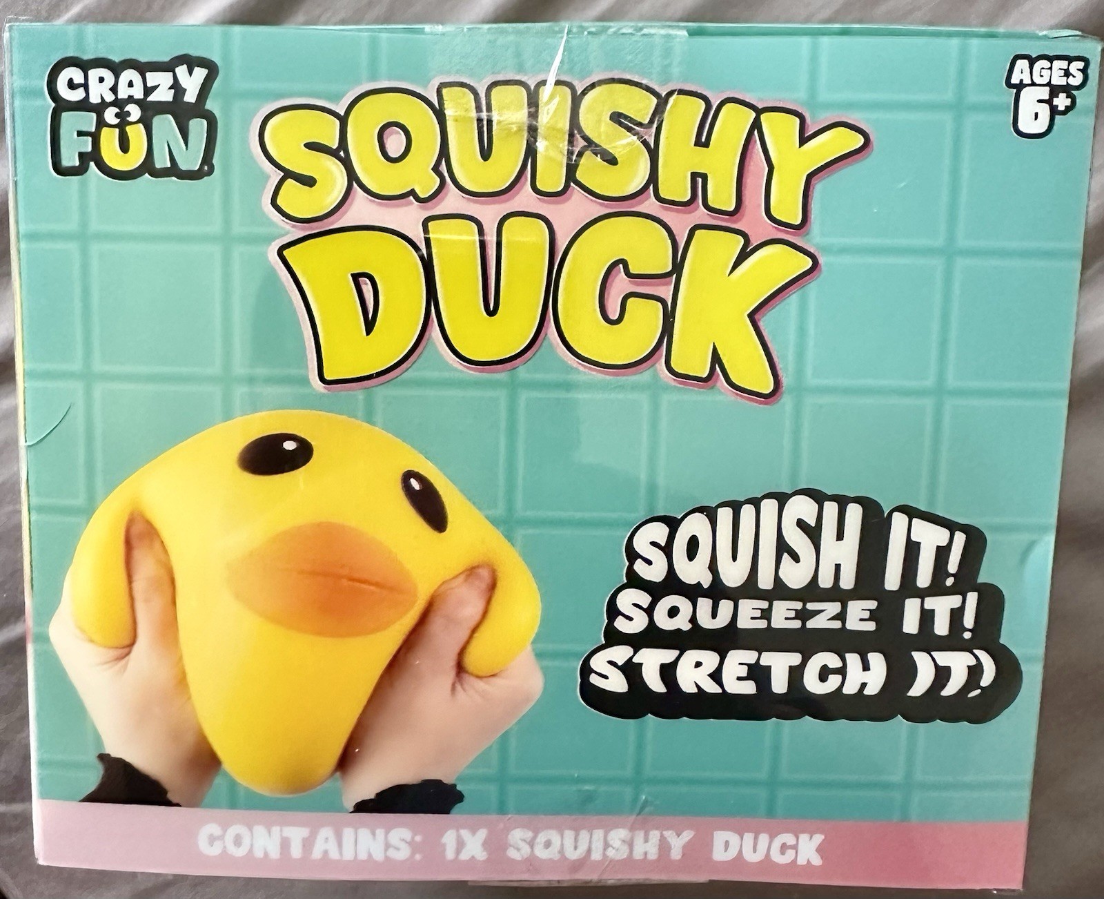 RMS Crazy Fun Squishy Duck Yellow Stretchy Squishy Toy 🔥Like Needoh