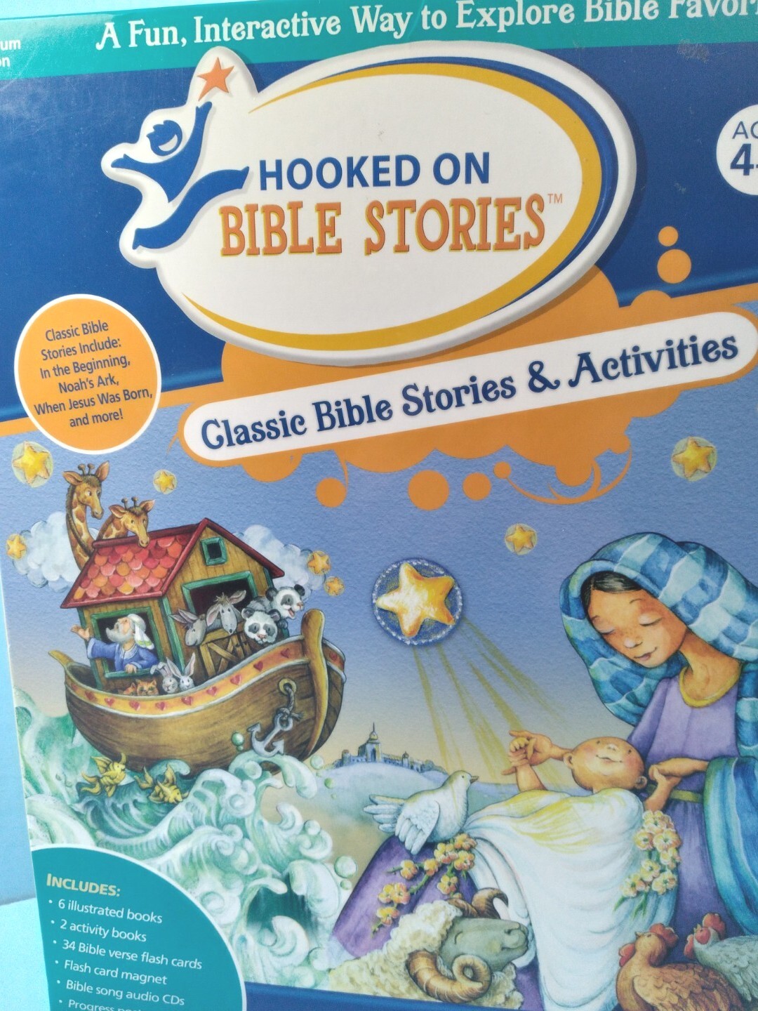 New Hooked on Phonics BIBLE STORIES Premium Edition And Activities age 4-6