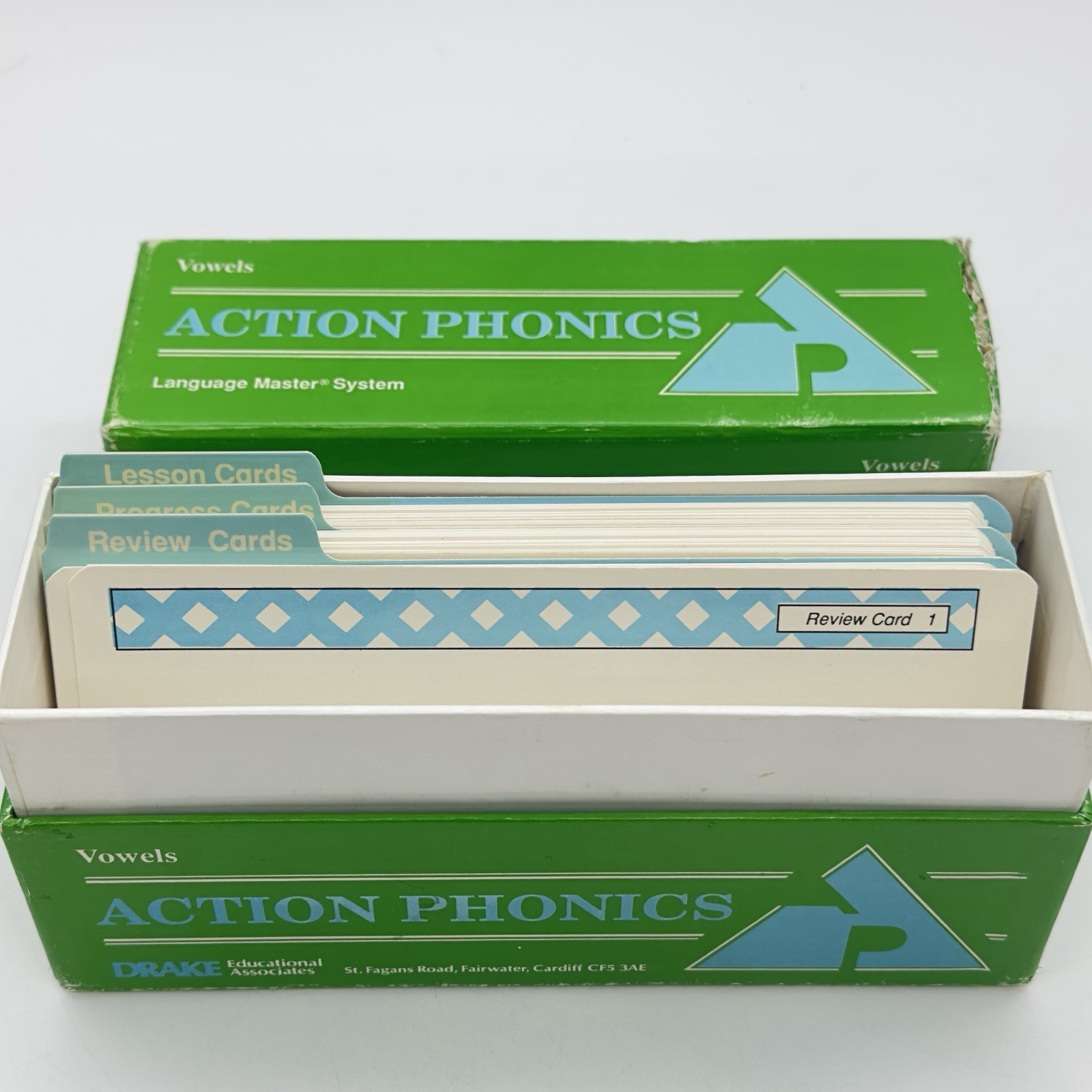 Drake Action Phonics Vowels Audio Cards for Califone Card Master Language Master