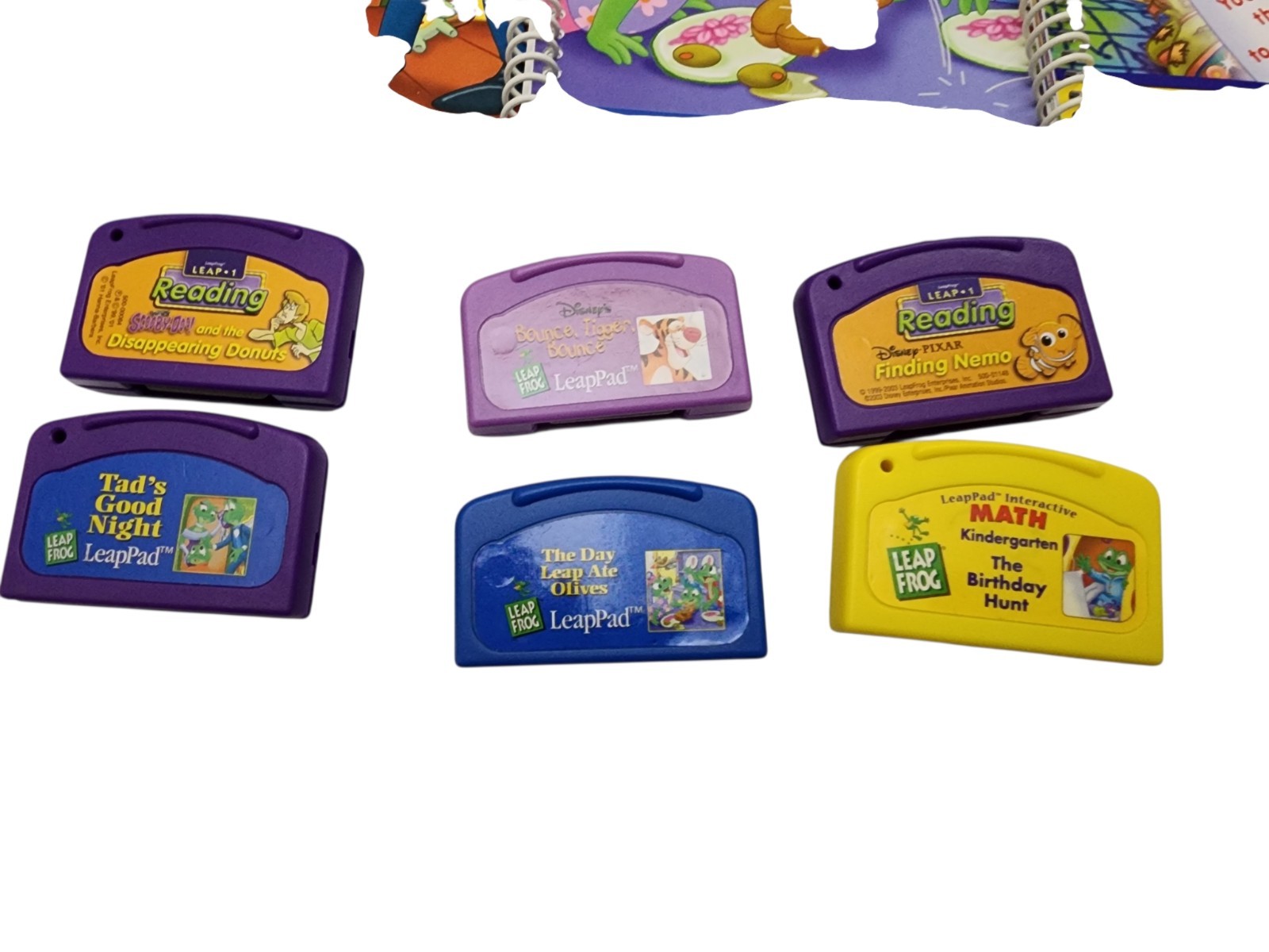 LeapFrog LeapPad Learning Books Cartridges Lot 10 Books with 9 Cartridges