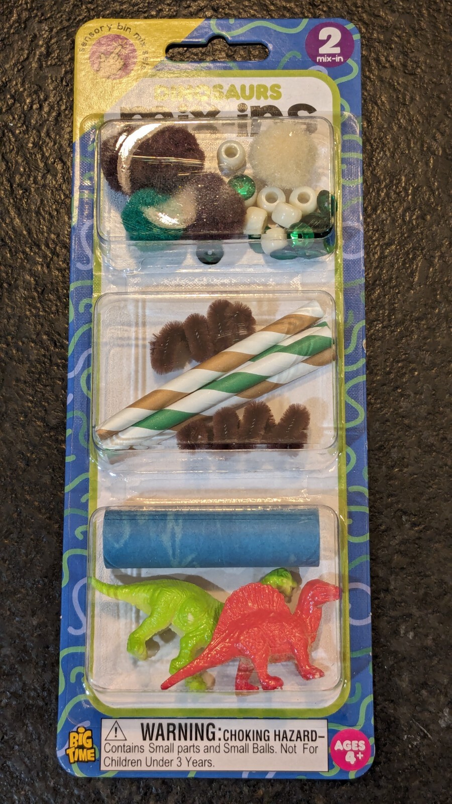 Big Time Mix-Ins Sensory Bin Mix Sets Of 6 Racing Dinosaurs Unicorns Mermaids