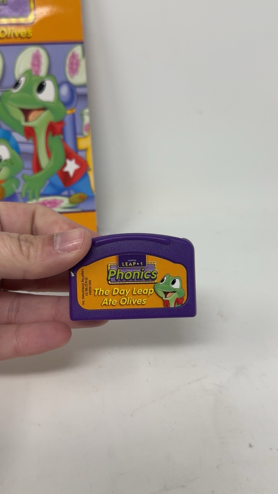 LeapFrog LeapPad The Day Leap Ate Olives Reading Book + Cartridge Ages 4-7