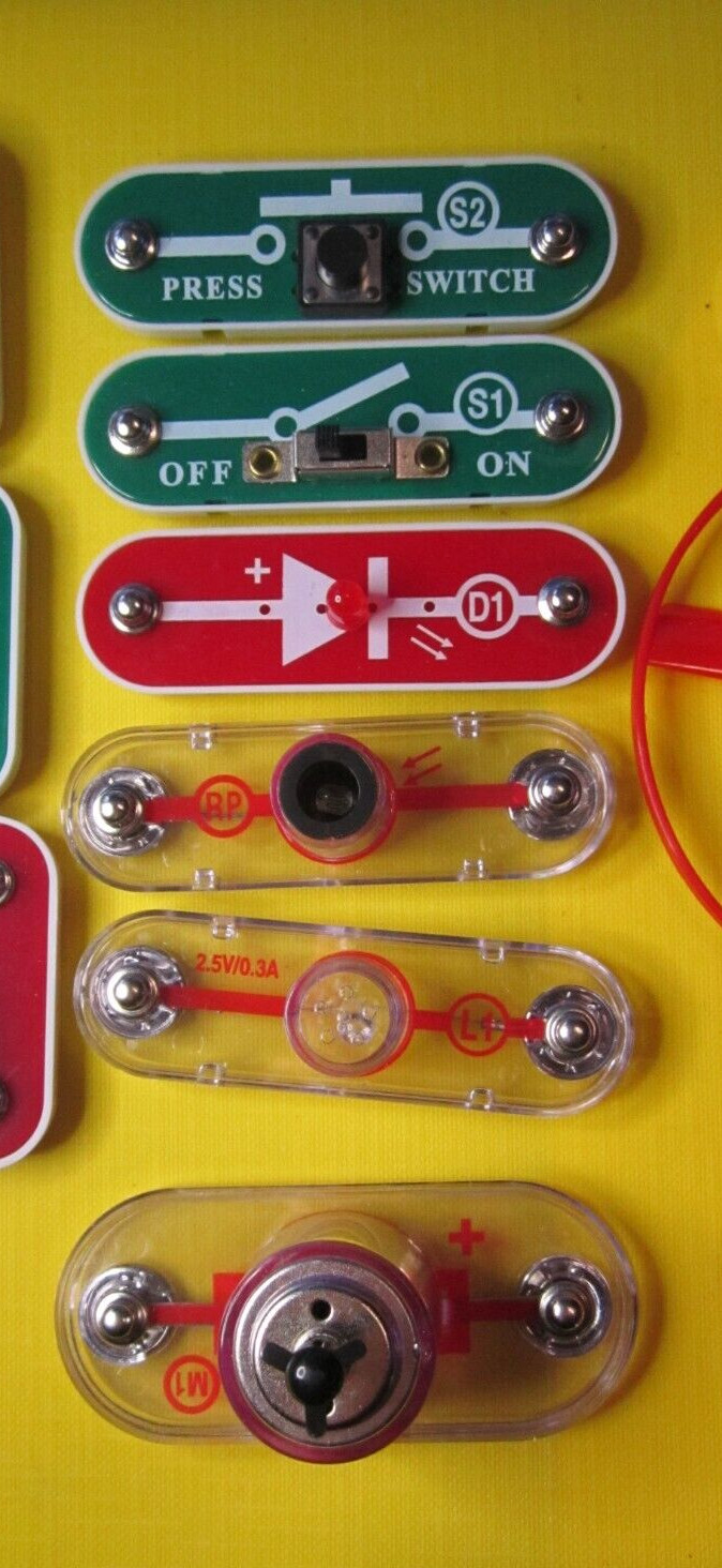 ELENCO Snap Circuits Replacement Parts Lot of 12 M1 SP WC D1 U2 U1 U3 S2 S1 L1
