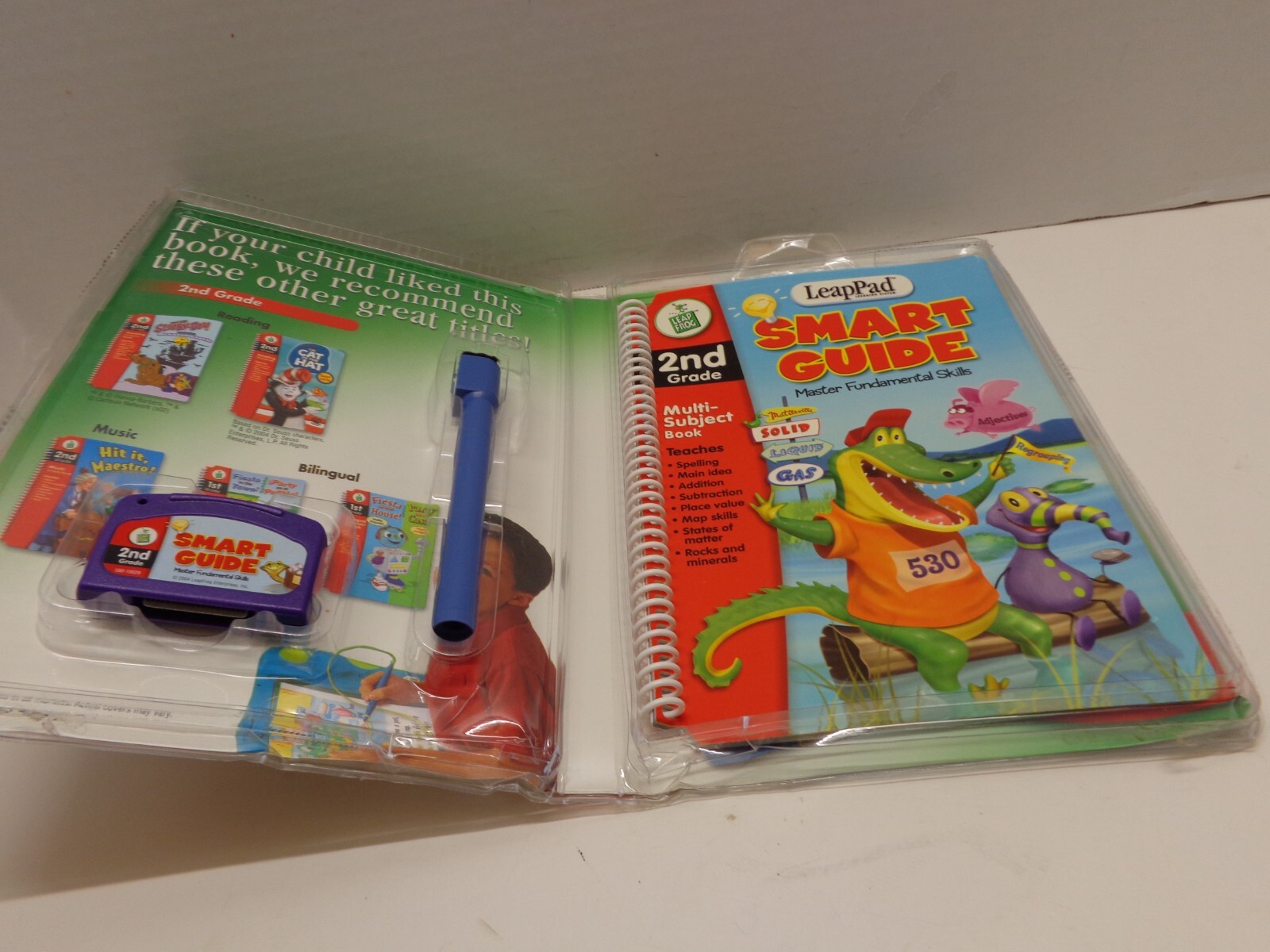 Leap Frog LeapPad SMART GUIDE Interactive Book And Cartridge 2nd Grade