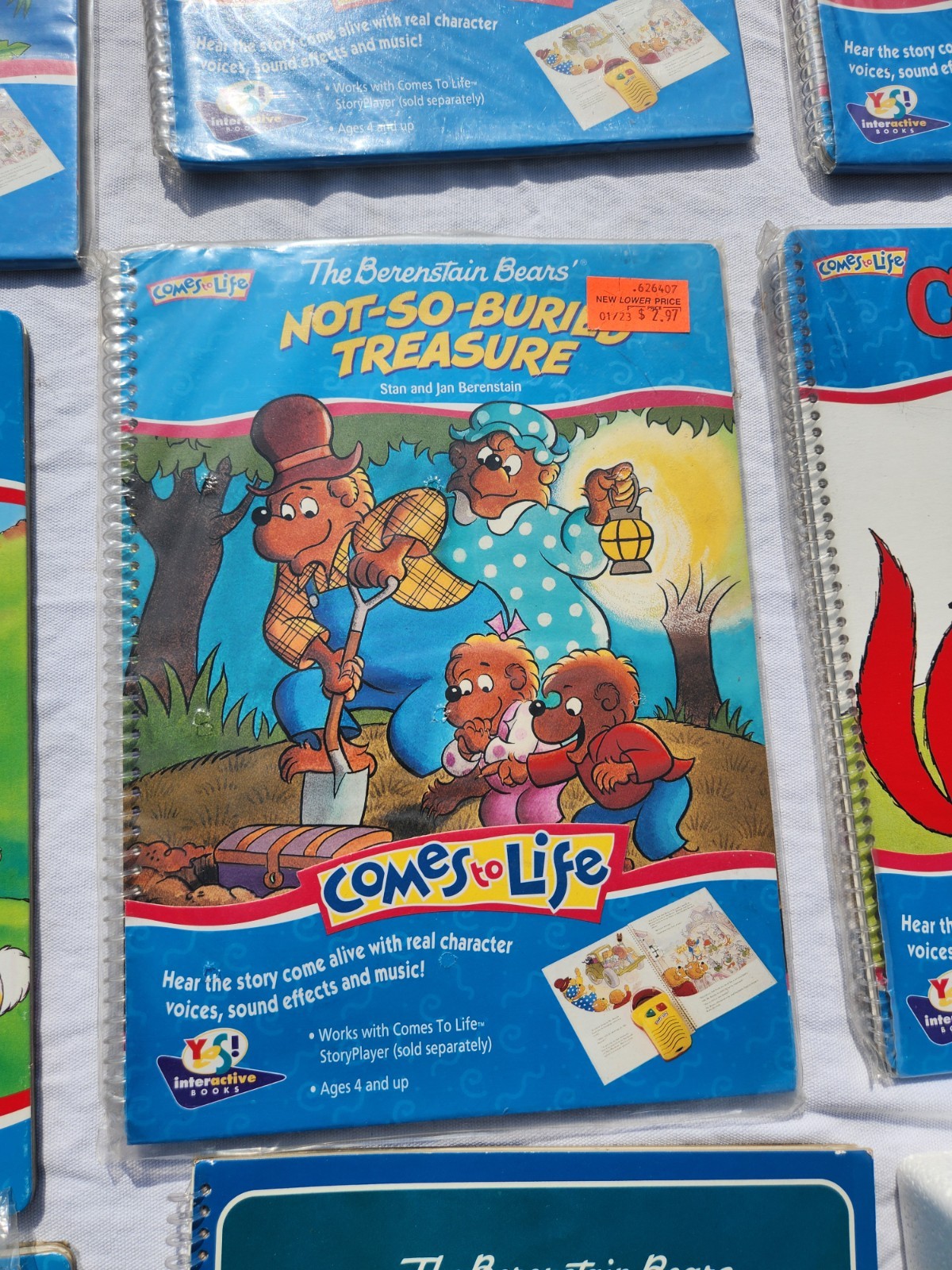 Comes to Life – Story Player & Book, Yes! Interactive, 1994, NEW With 9 books