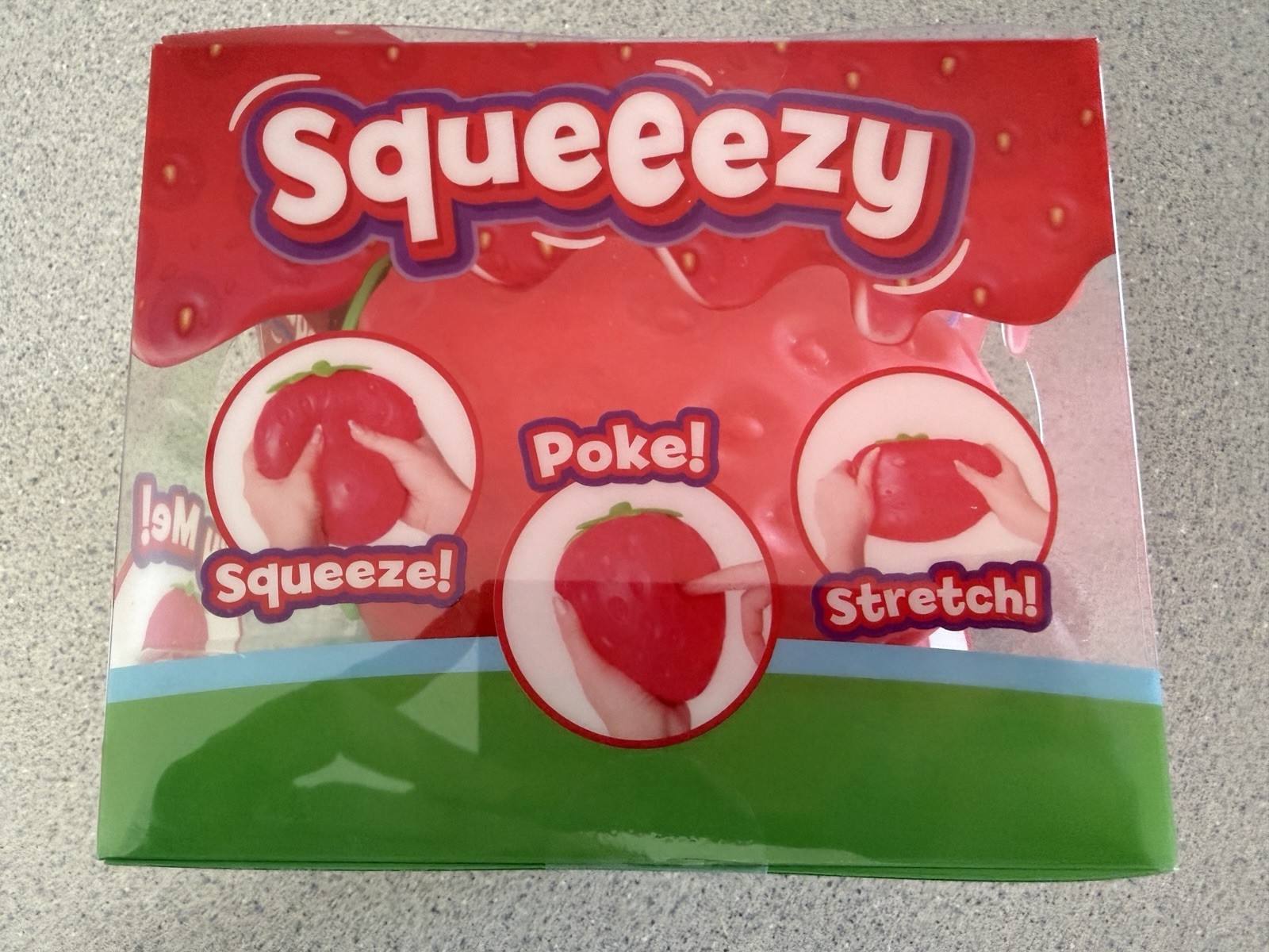 New TikTok Viral Jumbo Squishy Strawberry Sensory Toy Squeeezy 6″ Toymendous!