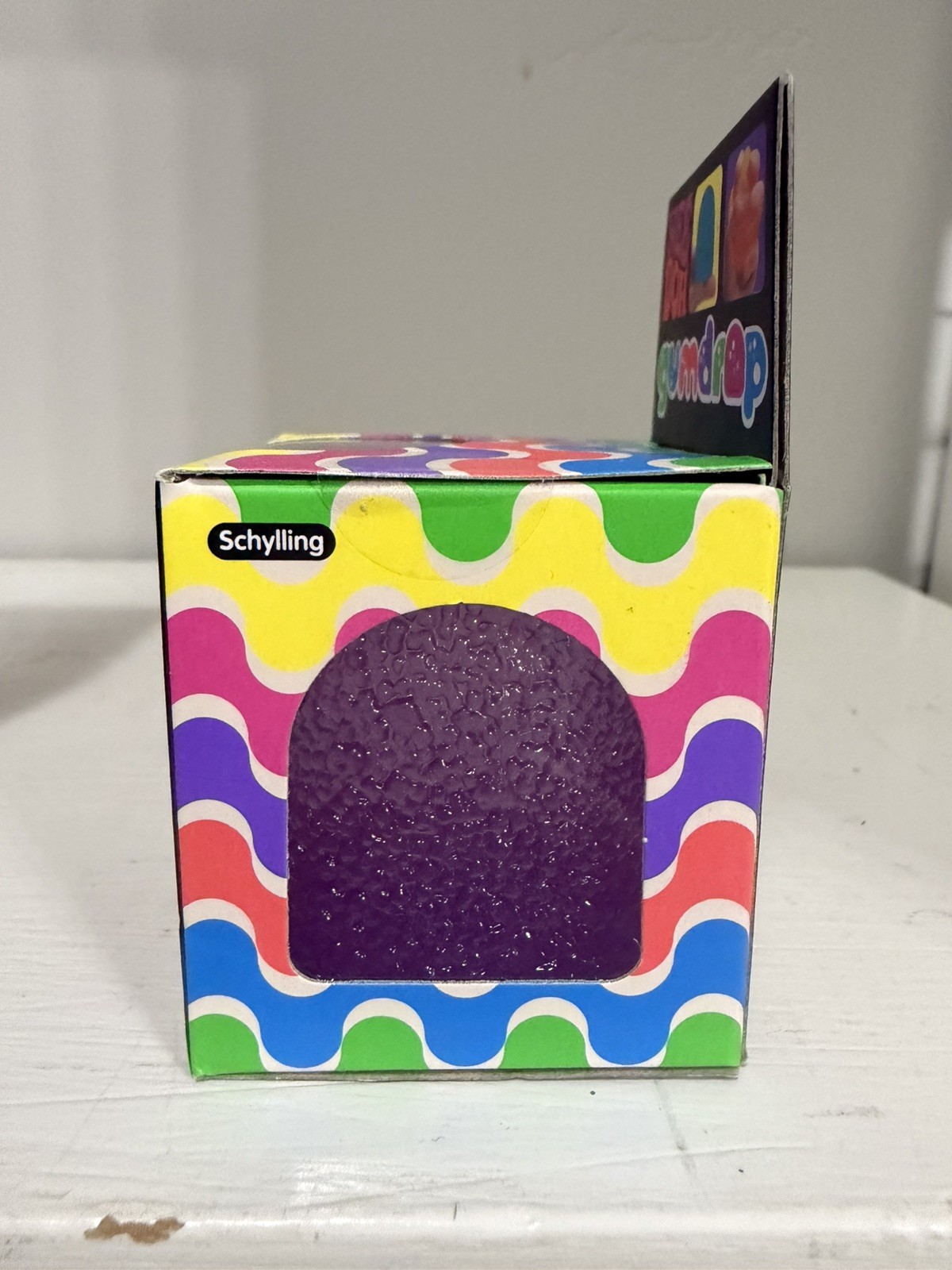 Nee Doh Nice Cube Super Solid Gum Drop Set of 6- 3 Orange 2 Blue and 1 purple