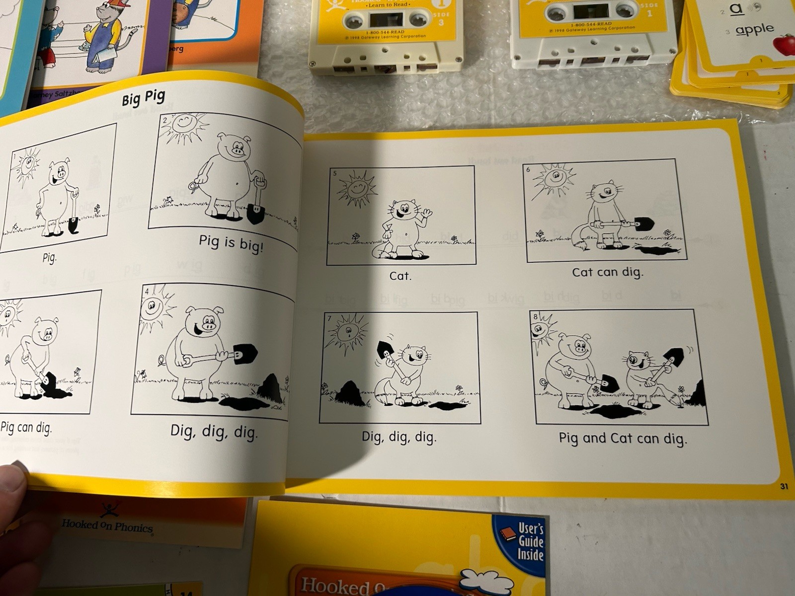Vtg Hooked On Phonics Homeschool Learn To Read Level 1 Kit INCOMPLETE Read Desc