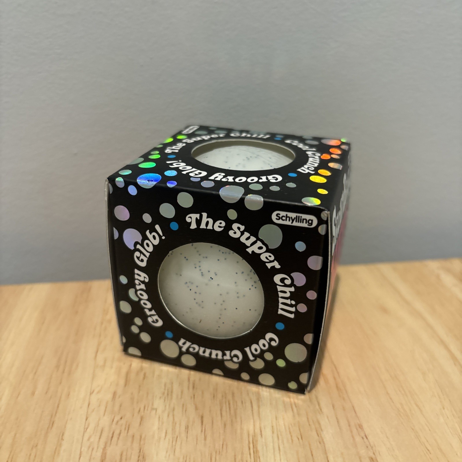 NeeDoh Snowball Crunch Squeeze Ball White Crunchy Texture Sensory Toy Authentic