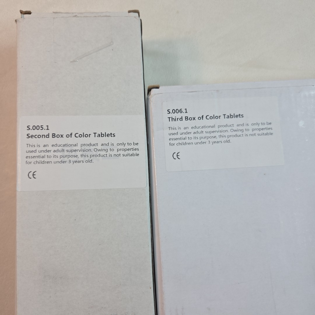 Montessori Color Tablets Boxes 2 & 3 Large Set 63 Pieces + 22 Piece Set Total 85