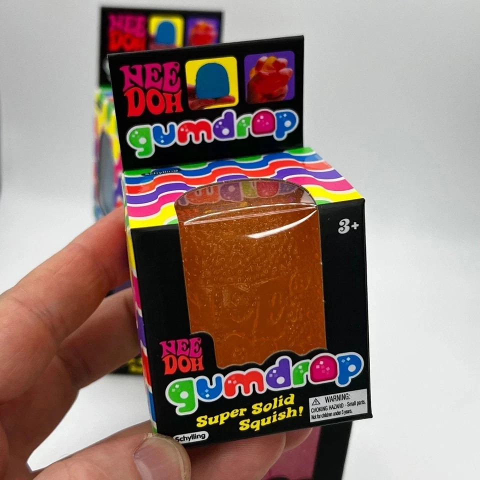 Nee Doh Gumdrop Super Solid Squish Needoh Gum Drop 4 Colors