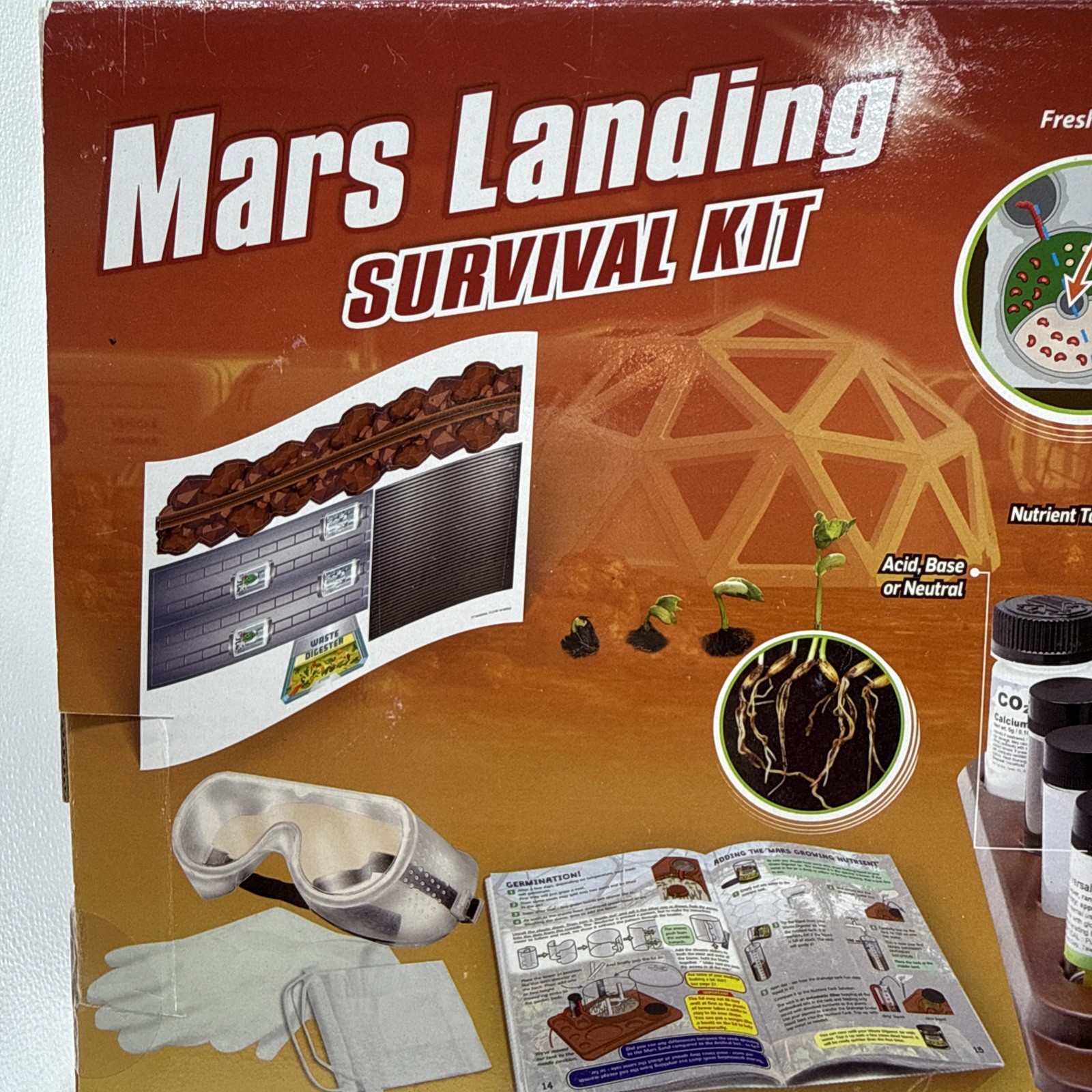 Wild Science Mars Landing Survival Kit For 8 And Up! New READ