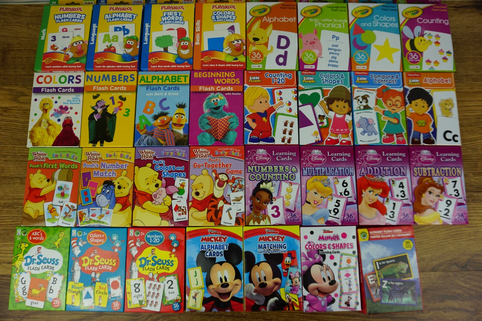 Children’s Learning Flashcards – Math, Shapes, Language, Numbers, Colors & More