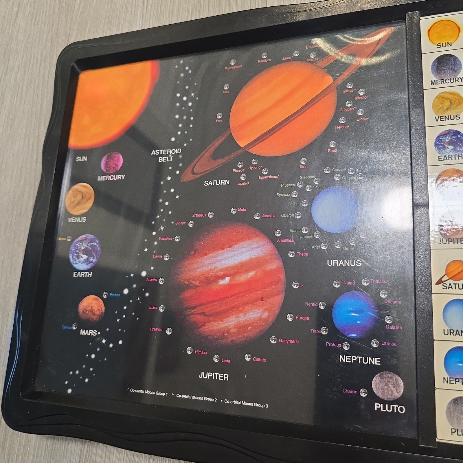VTG Play Scholastic Solar System Planets Learning Tablet 90s Educational RARE