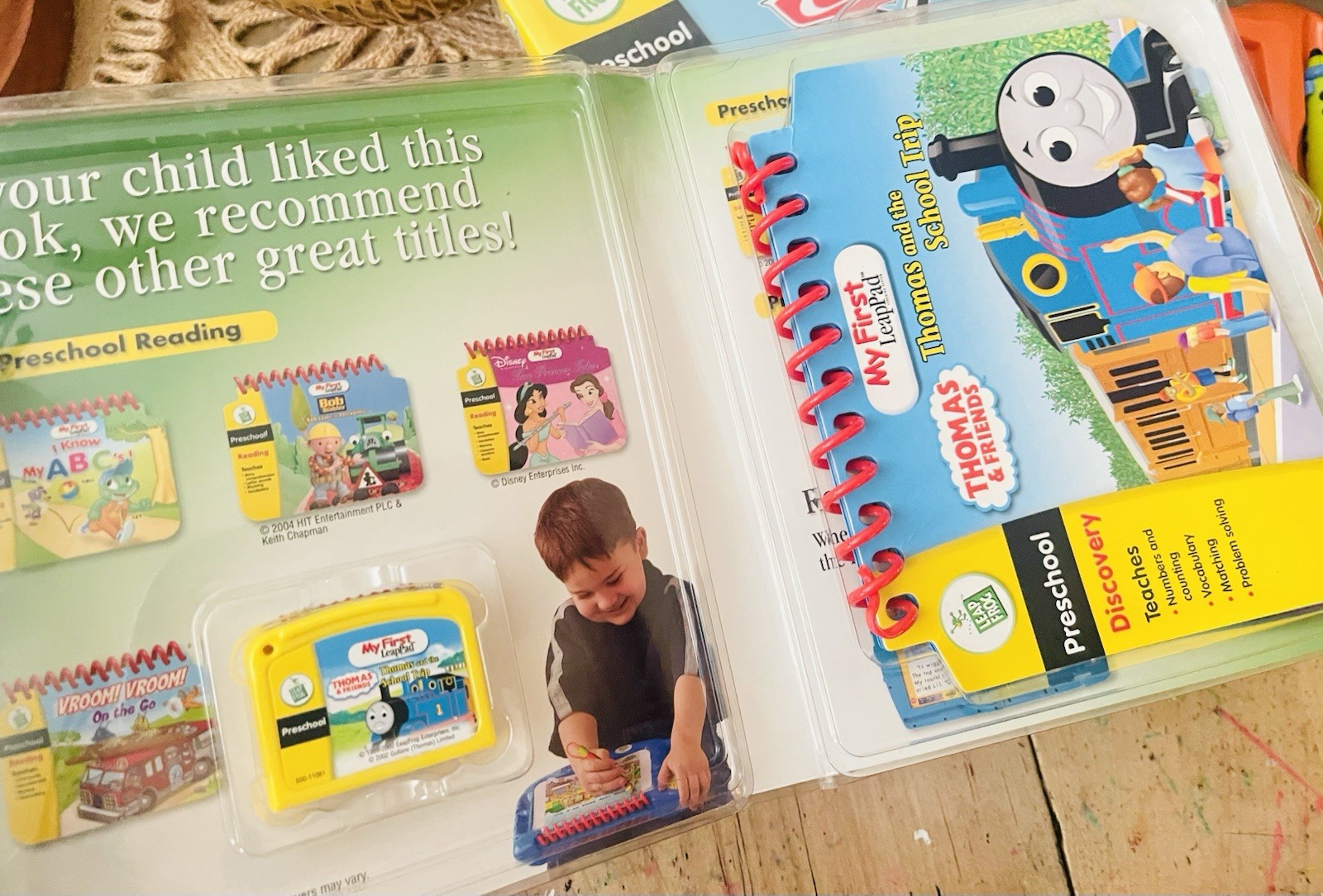 Leap Frog My First LeapPad Orange System + Cars + Thomas + Disney Princess Lot