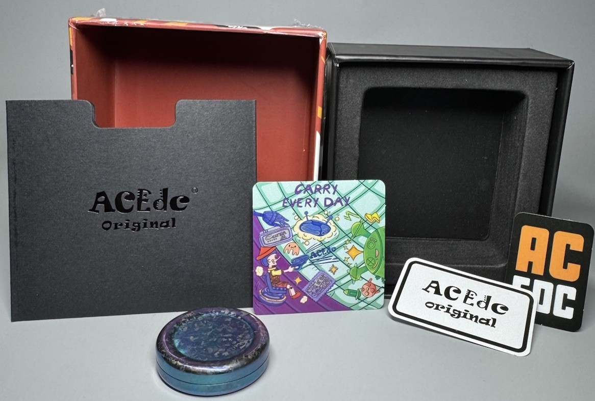 ACEDC Haptic Coin Milk Cover- Ice Crystal Titanium Sapphire Blue/Purple-40g-RARE