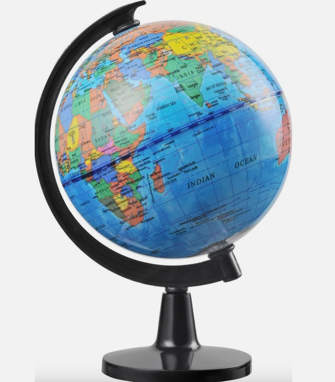World Globe Earth Map Rotating Geography Ocean Classroom Learning Desktop
