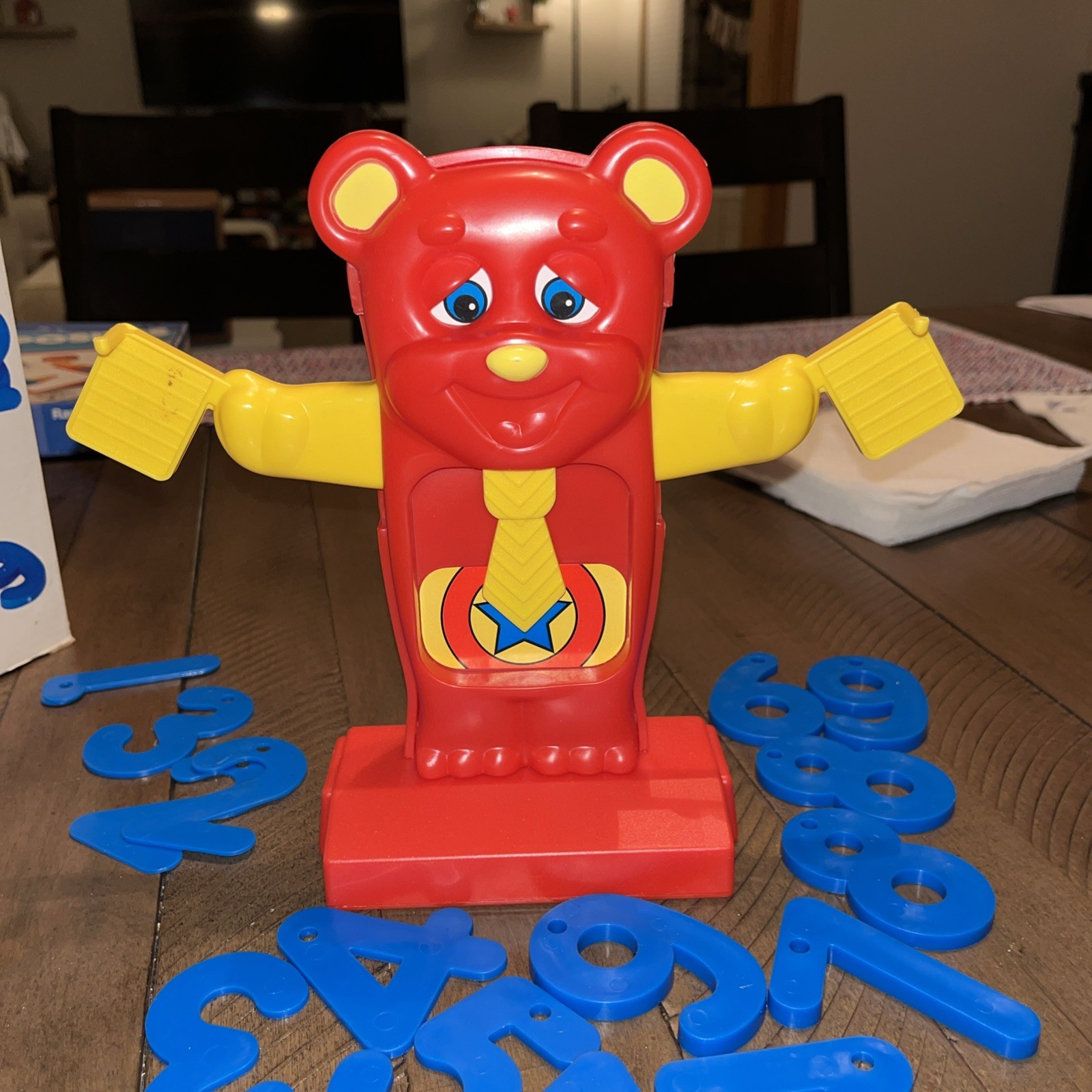 Teddy Bear Number Scale Math Toy Ages 3-6 Years Vtg Avon 18 # Weights Balance A4