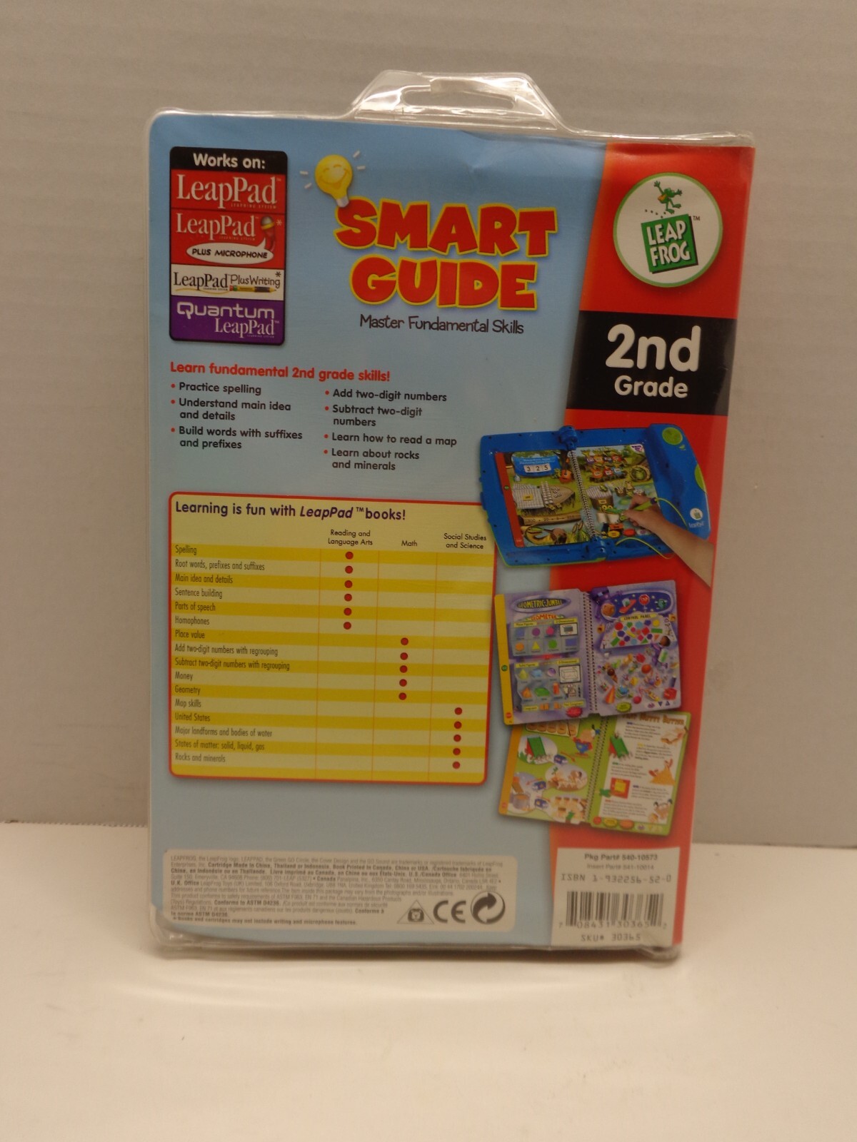 Leap Frog LeapPad SMART GUIDE Interactive Book And Cartridge 2nd Grade