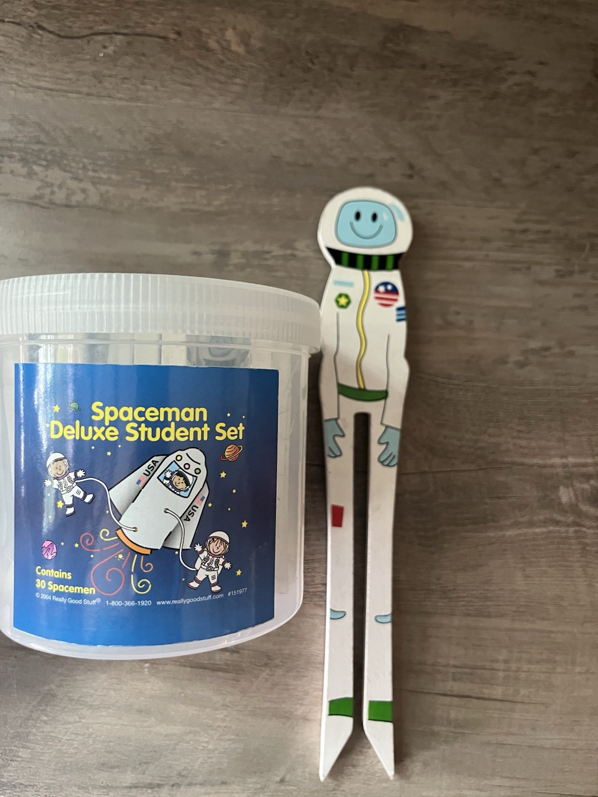 Deluxe Spaceman Set With Extra Large Teacher Magnet Really Good Stuff Used