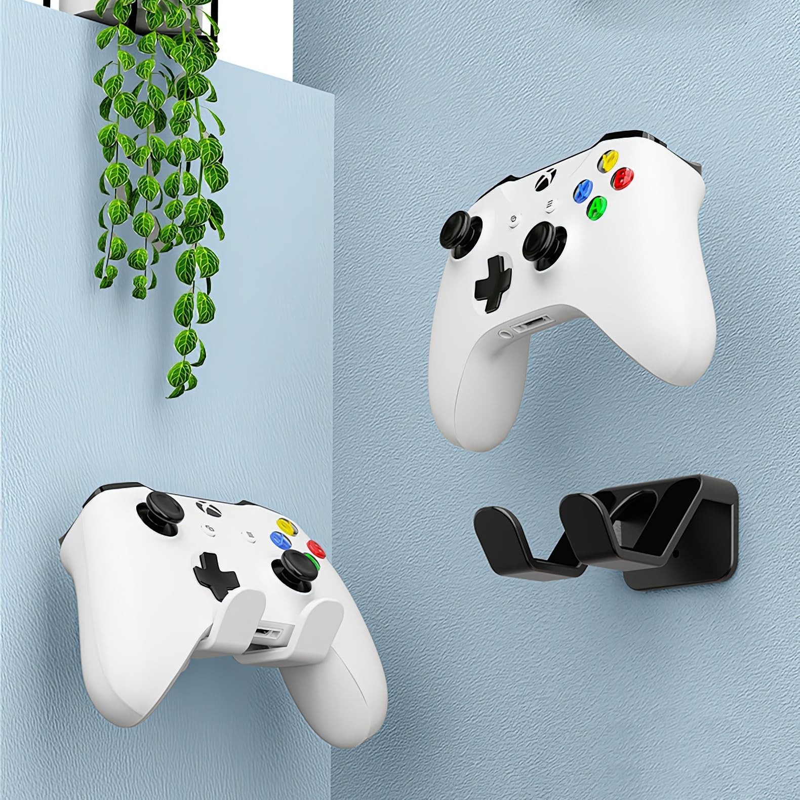 2-Pack Controller Holder Wall Mount, Headset Holder Stand for Xbox Series X/S…