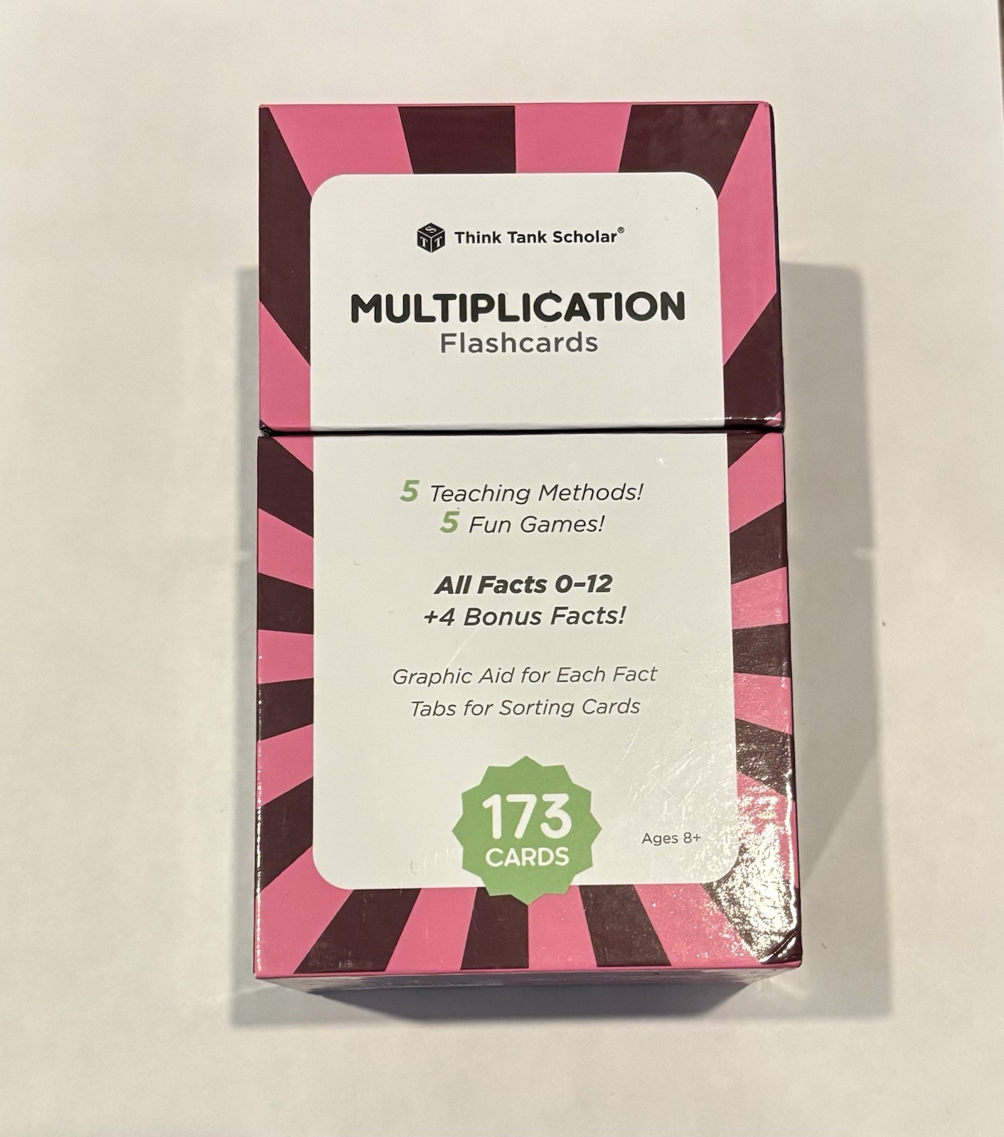 Think Tank Scholar 173 Multiplication Flash Cards Full Set, Games & Chart…