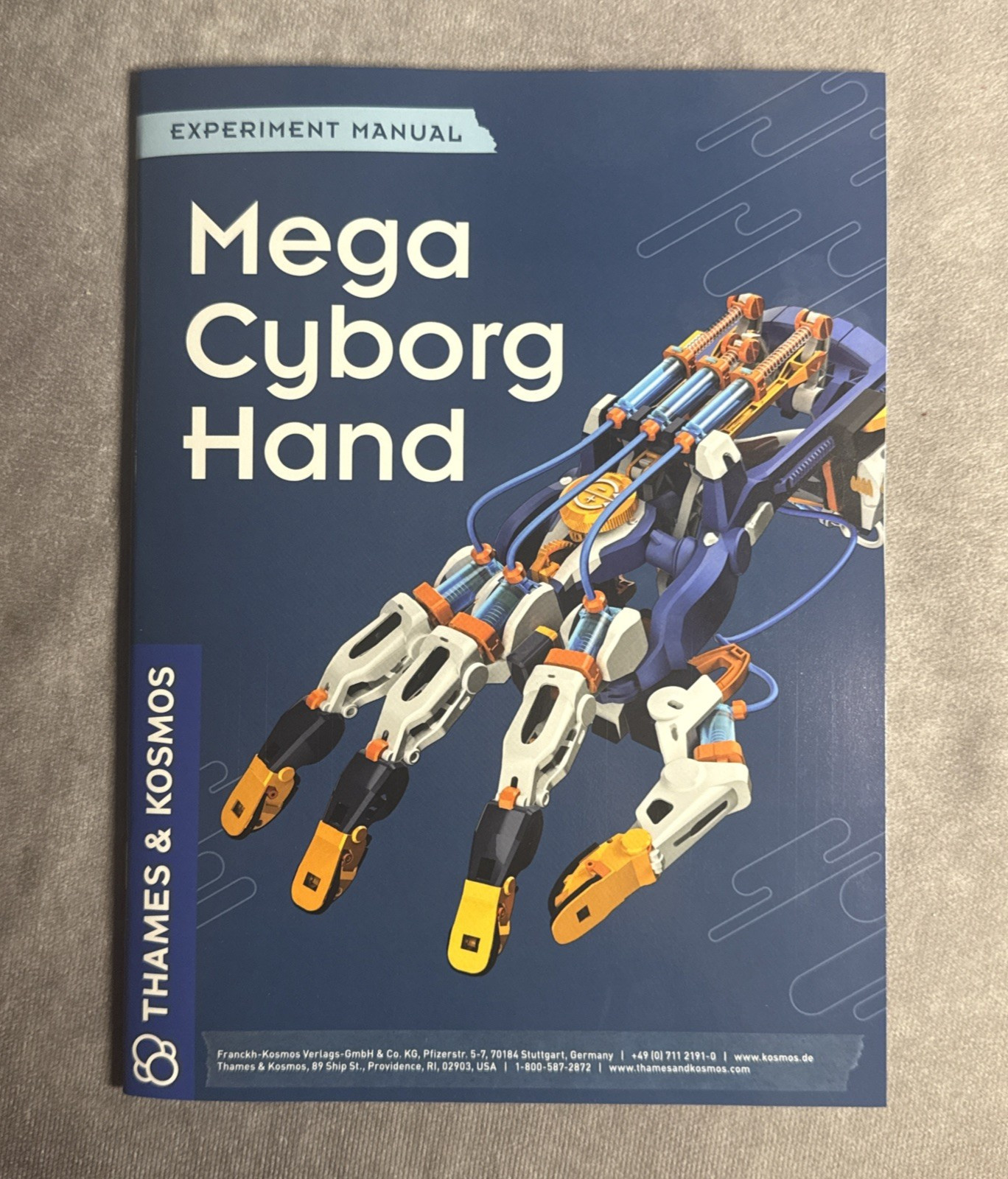 Thames & Kosmos 620501 Mega Cyborg Hand Kit STEM Hydraulic Pneumatic Multicolor