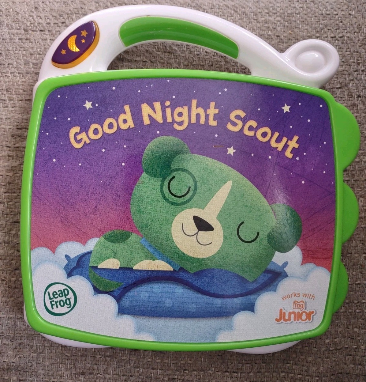 2011 Leap Frog Good Night Scout Electronic Learning Book WORKS New Batteries