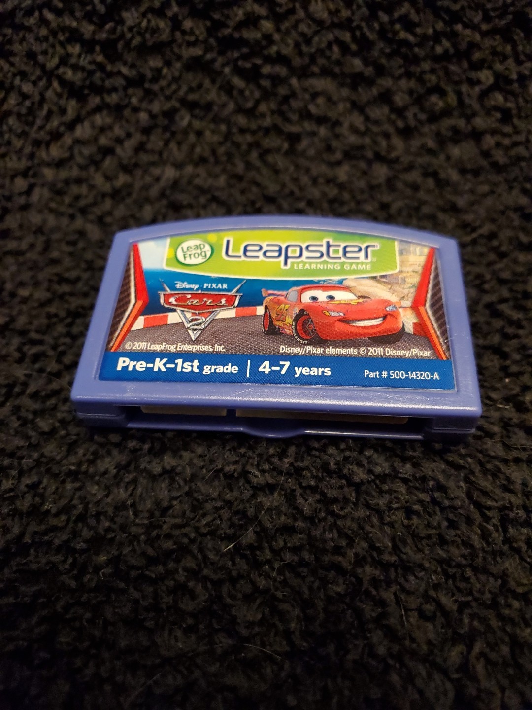 DISNEY PIXAR CARS LEAPFROG LEAPSTER GAME CARTRIDGE Pre-K to 1st Grade 4-7 years