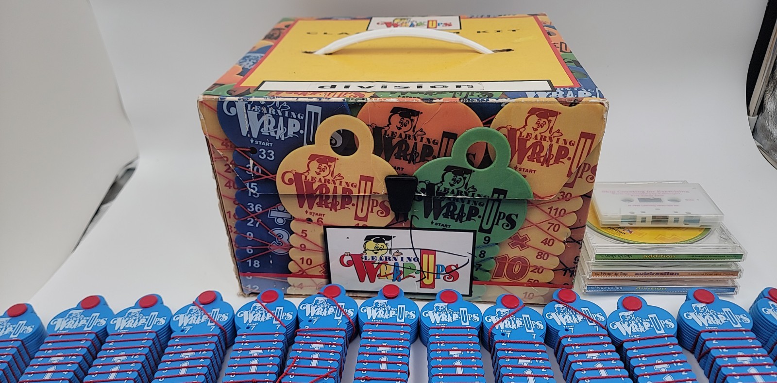 Lot Of 44 Learning Wrap Ups Math Classroom Box Set DIVISION Multiplication Fract