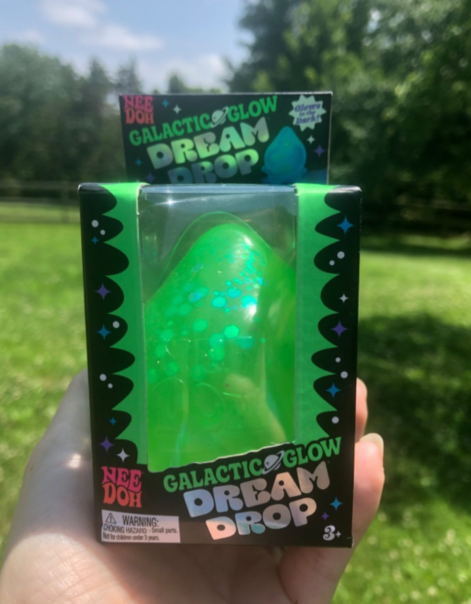 •AUTHENTIC• Two Galactic Glow Dream Drop NeeDoh’s By Shylling Green & Blue