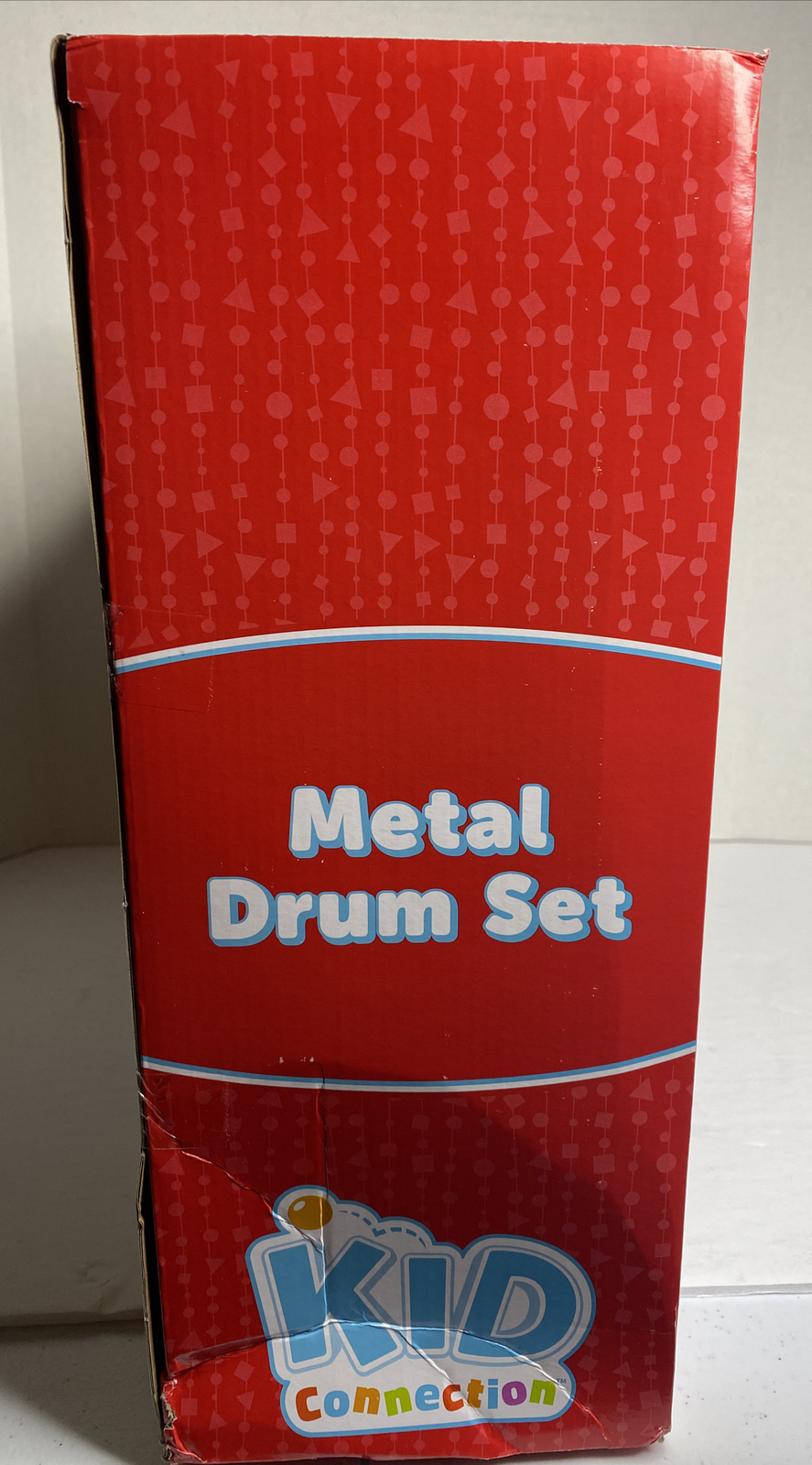 Kid Connection Meal Drum Set Sticks, 3 Drums, Cymbal, Foot Pedal & Stool FreeS&H