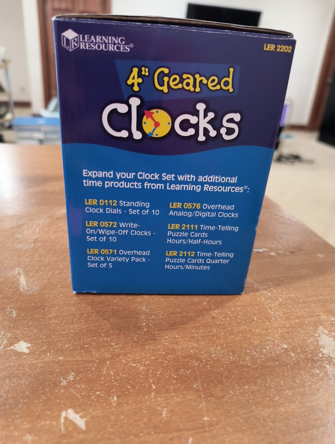 Learning Resources Set Of 6 4” Interactive Hands-on Learning Clocks, Yellow