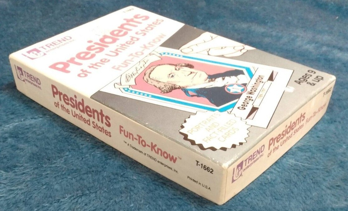 Trend Presidents of the United States Fun-To-Know Flash Cards 1992 T-1662