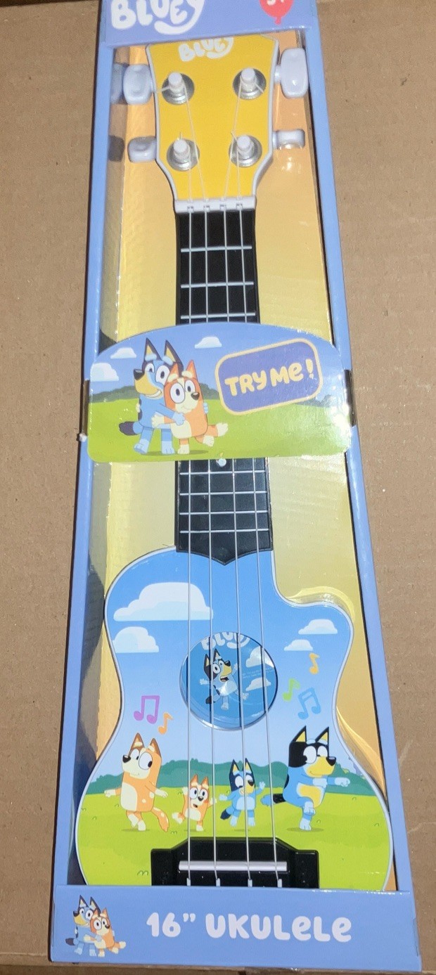 Ludo Studio BBC Studios Bluey 16” Ukulele Guitar KS0425 Heeler Family Music Toy