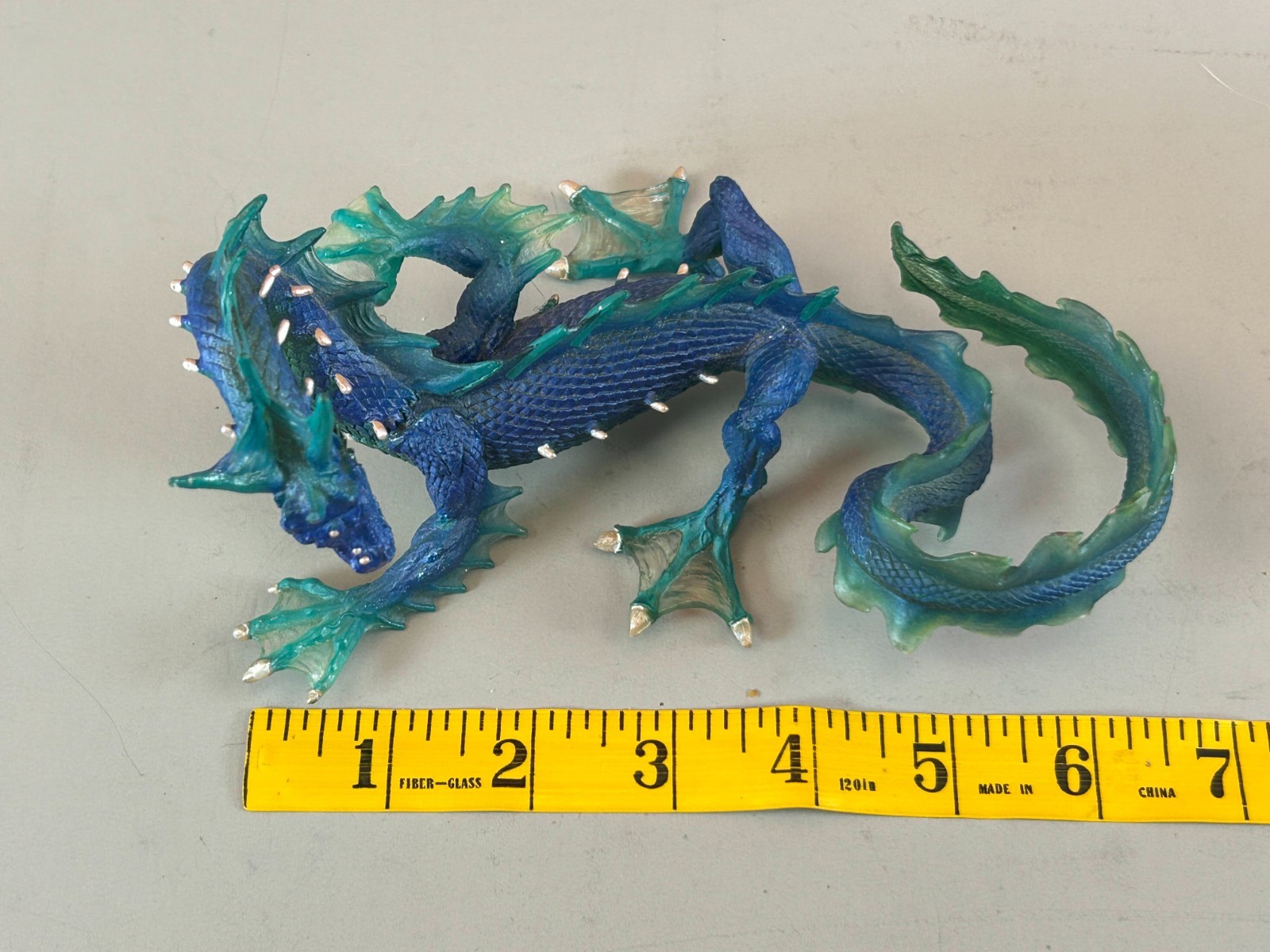 Green Forest & Blue Water Fantasy Dragon Figures Safari Ltd. Mythical Preowned