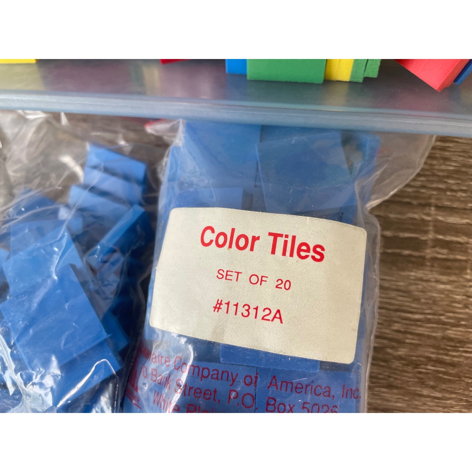 Harcourt Brace Attrilinks Math Manipulatives Kit Color Tiles Elementary Set