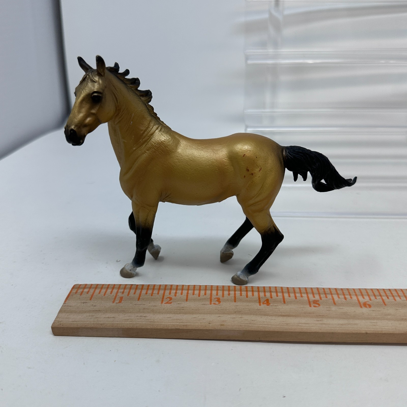 CollectA Akhal Teke Mare Figure Buckskin Horse Pony Stallion Figurine 6.5″ 2013