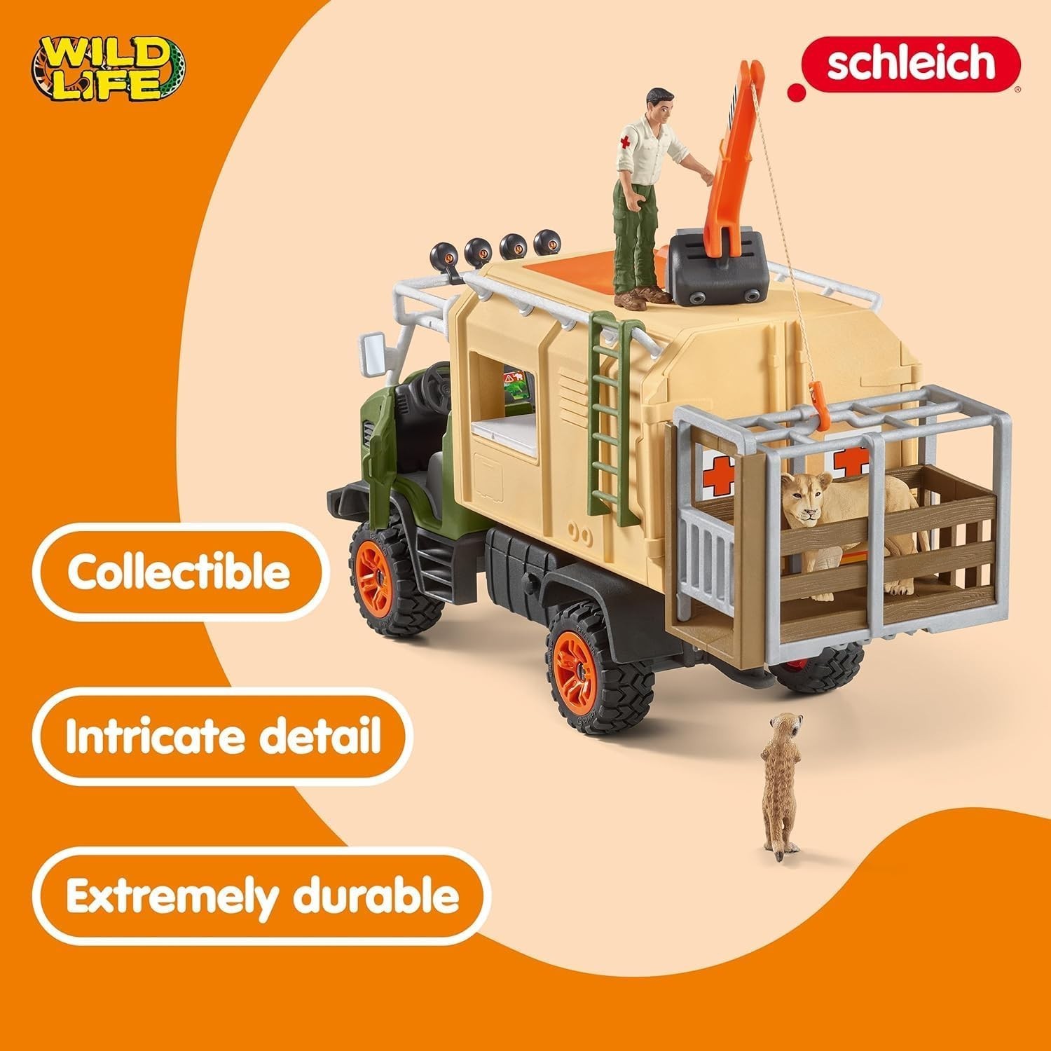 Hands-On Fun: Wild Life 45-Piece Safari Adventure Playset for Imaginative Kids