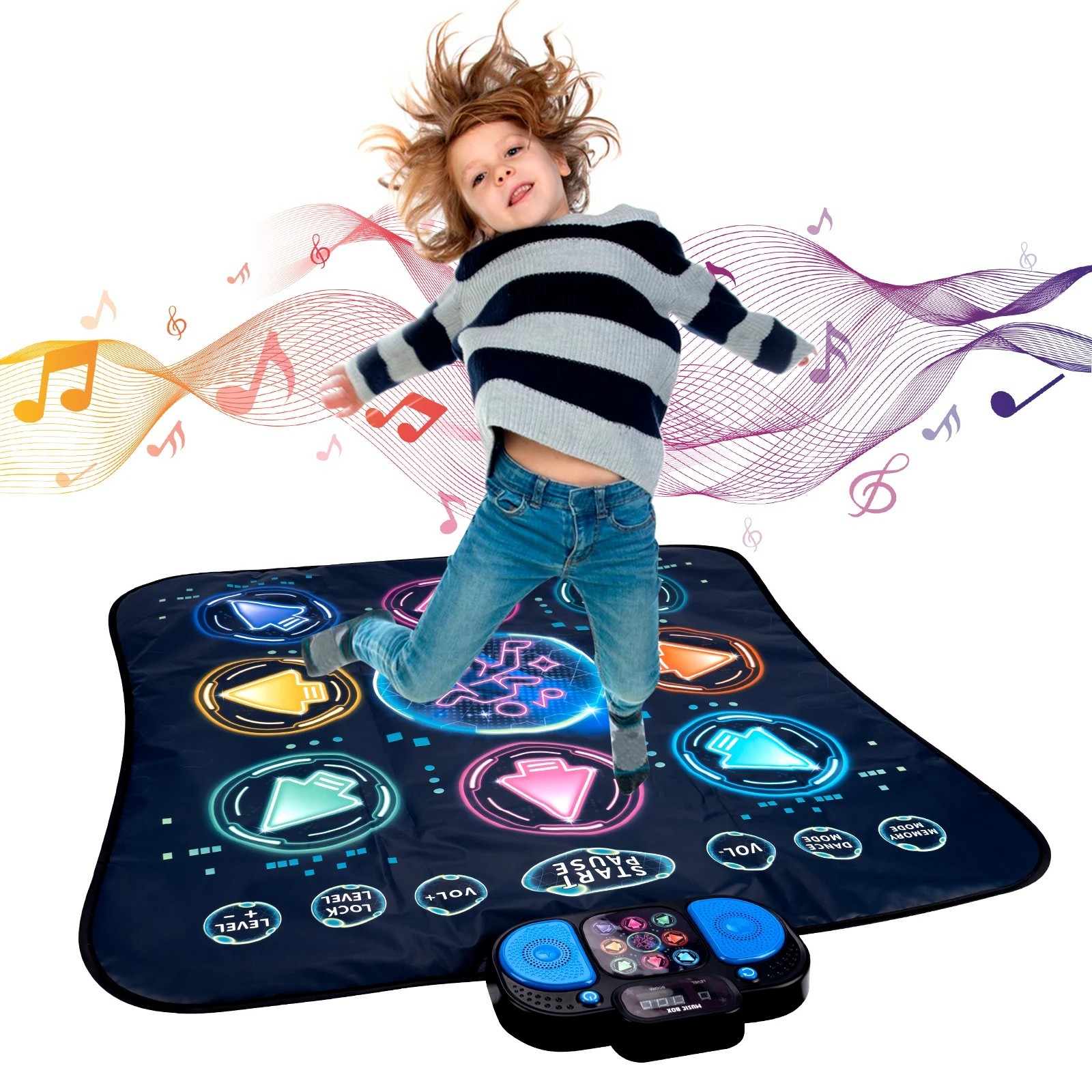 Kids Electronic Dance Mat with 9 Levels Educational Toys Double Players