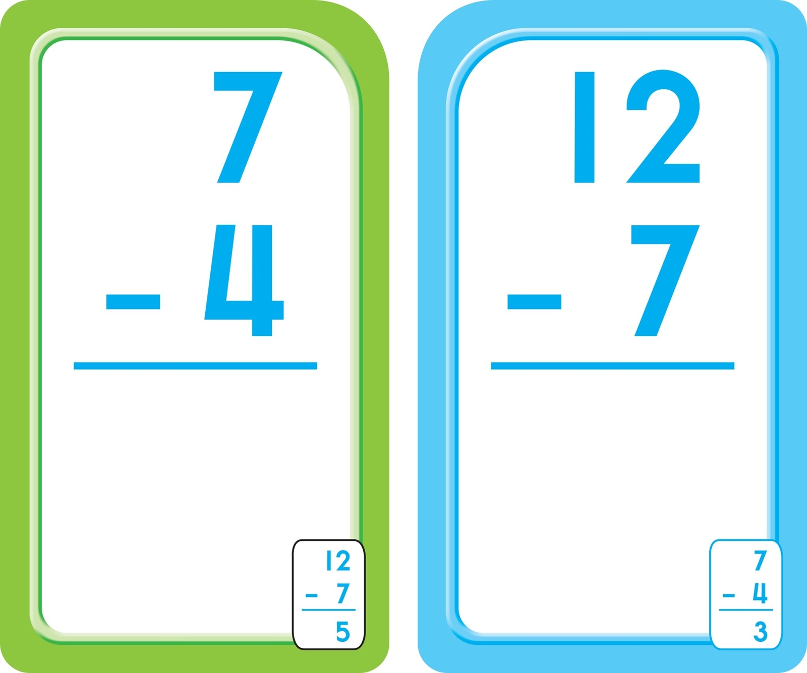 School Zone – Subtraction 0-12 Flash Cards – Ages 6 and Up, 1St Grade, 2Nd Grade
