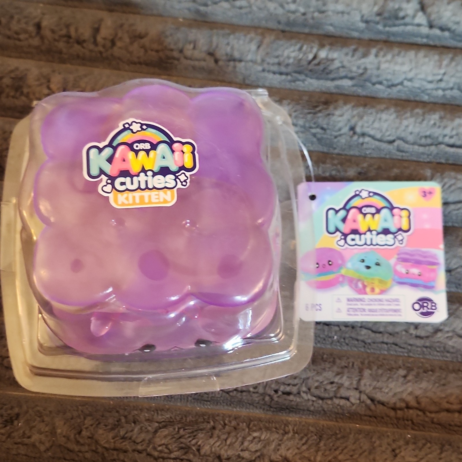 ORB Kawaii Cuties Kitten Squeezable Stress Reliever Sensory Toy 6pc Age 3+